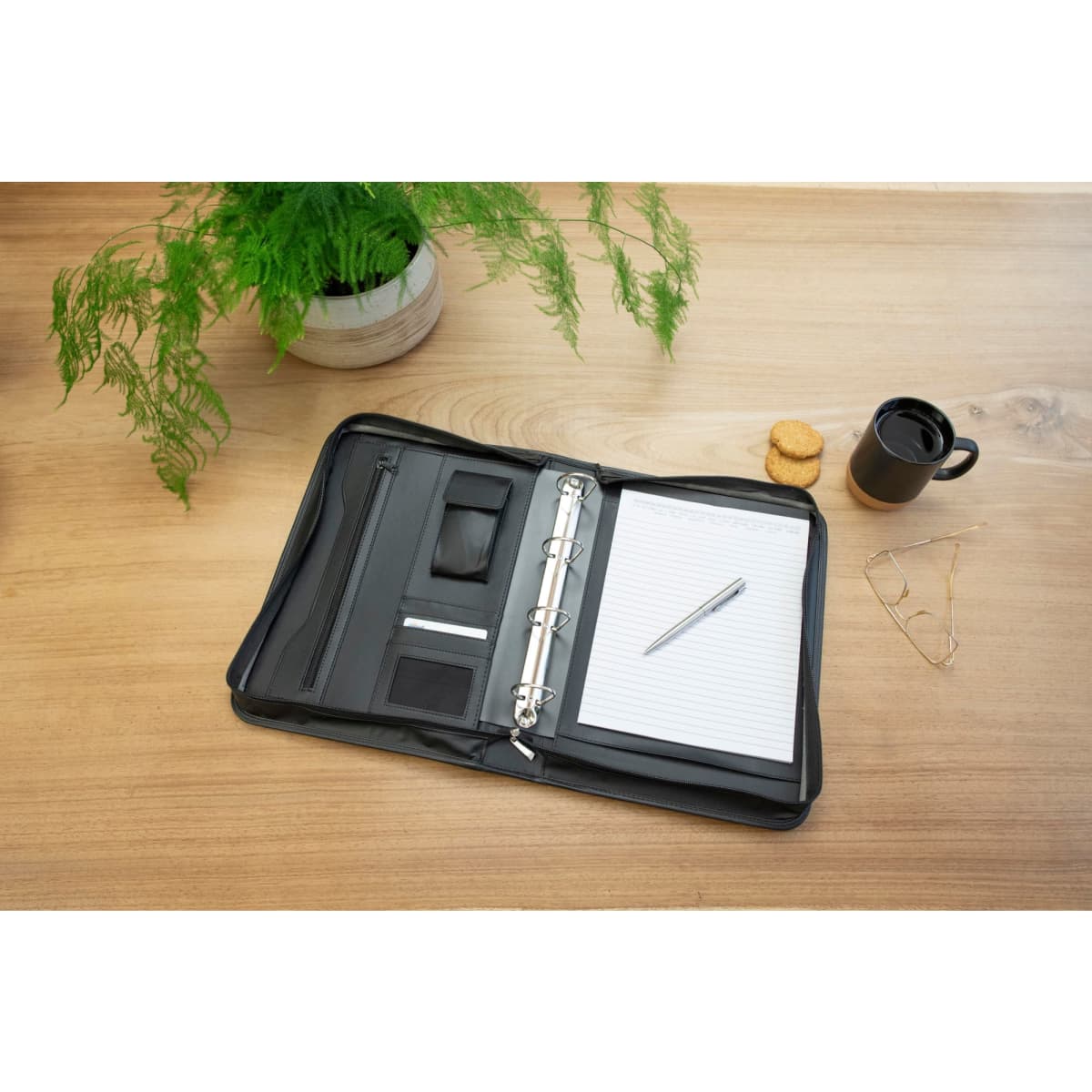 Bonded leather folder