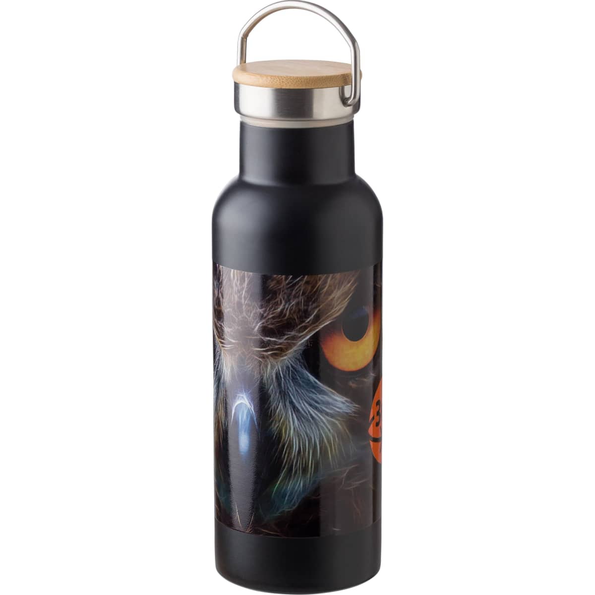 Stainless steel double-walled drinking bottle