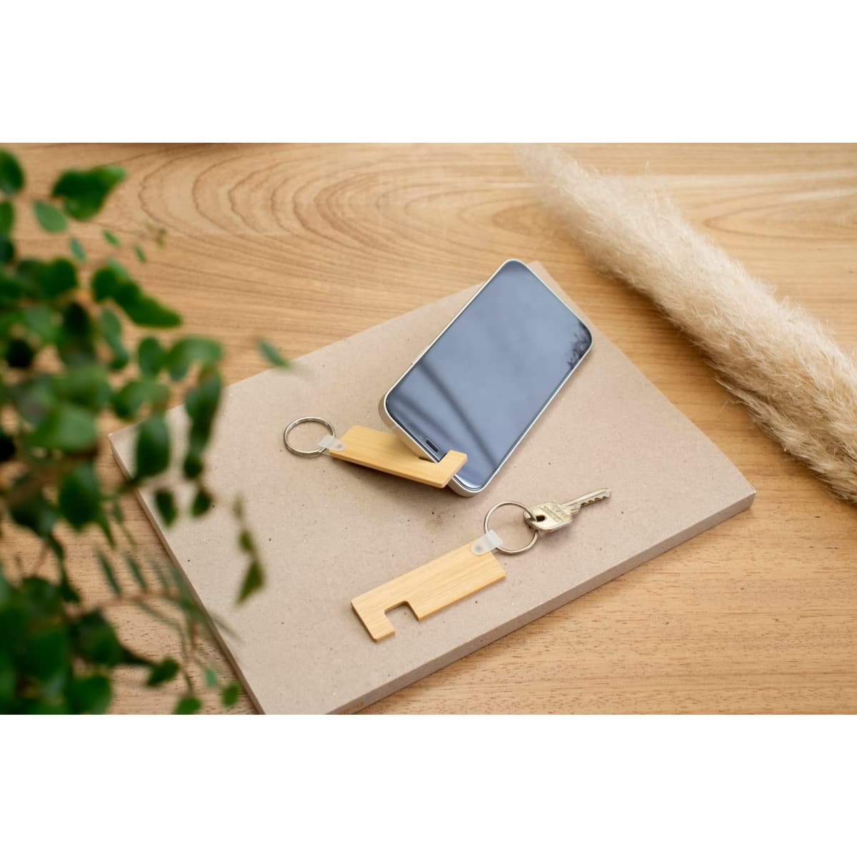 Bamboo key holder with phone holder Orlando