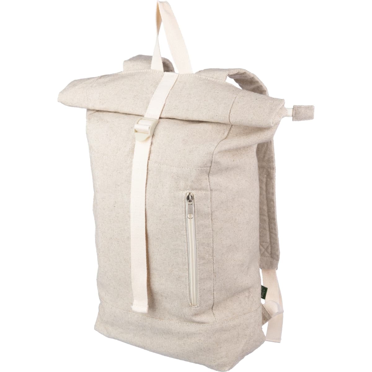Hemp (280 gr/m2) roll-top backpack Margarete