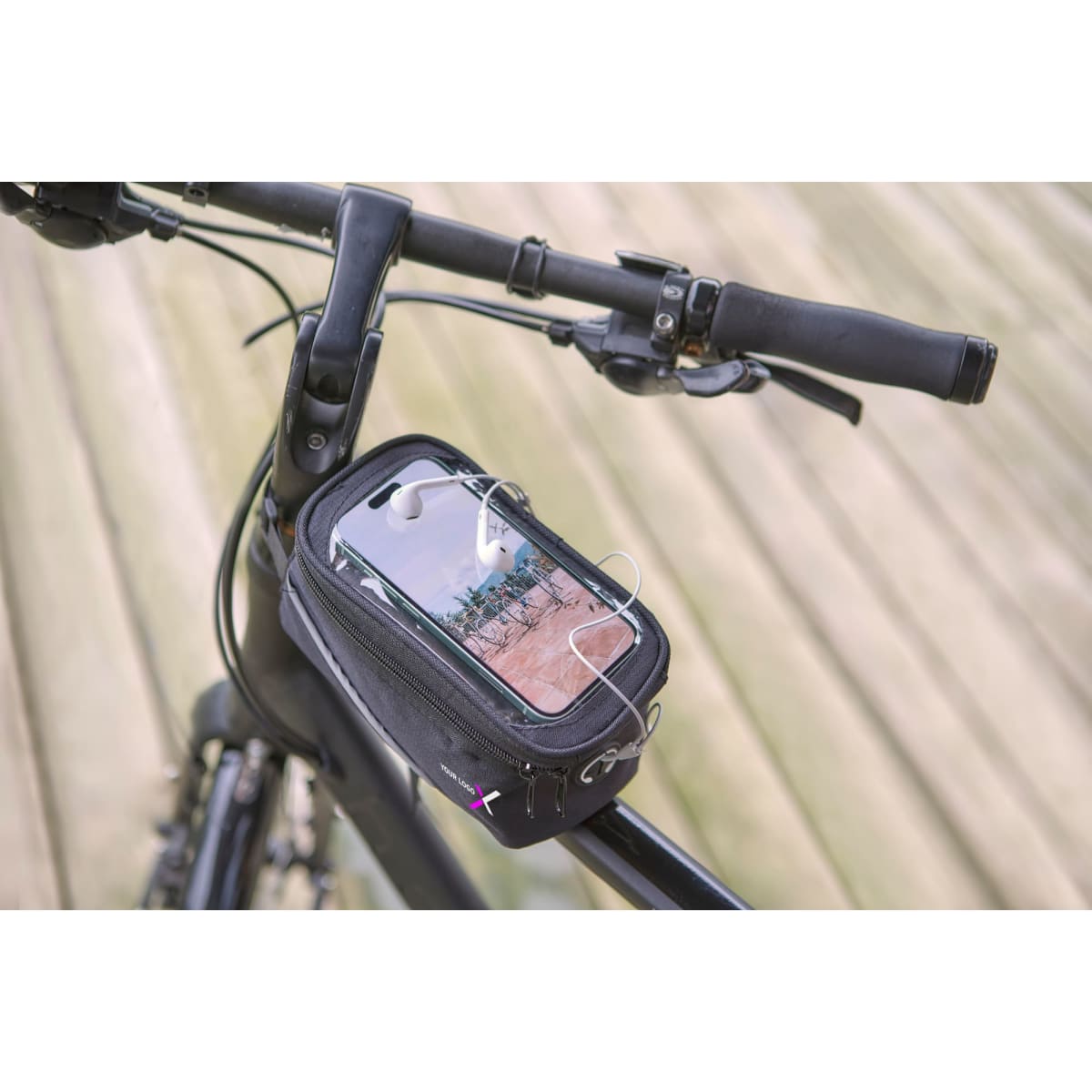 Polyester (600D) bicycle handle bar bag