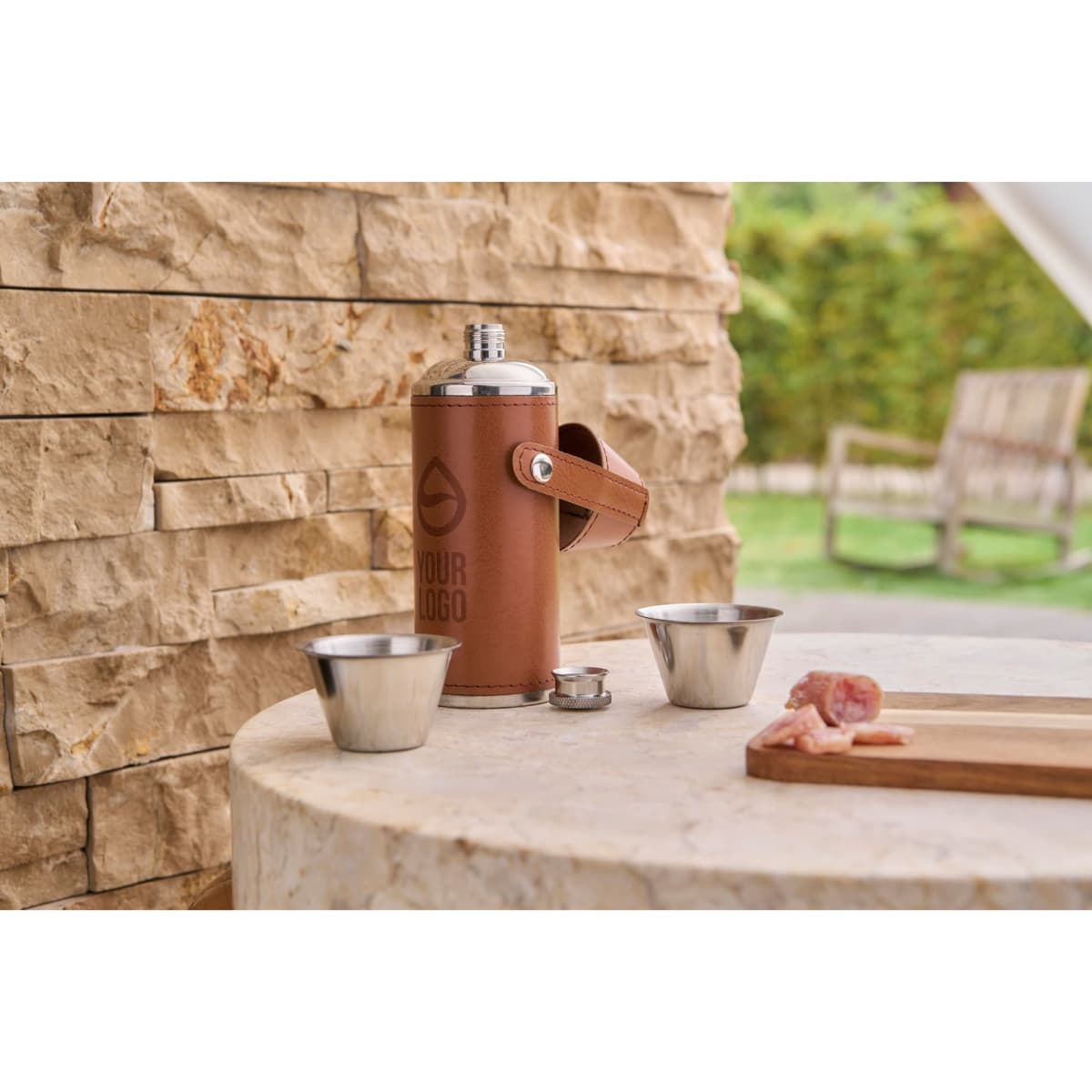 Recycled stainless steel flask Brock