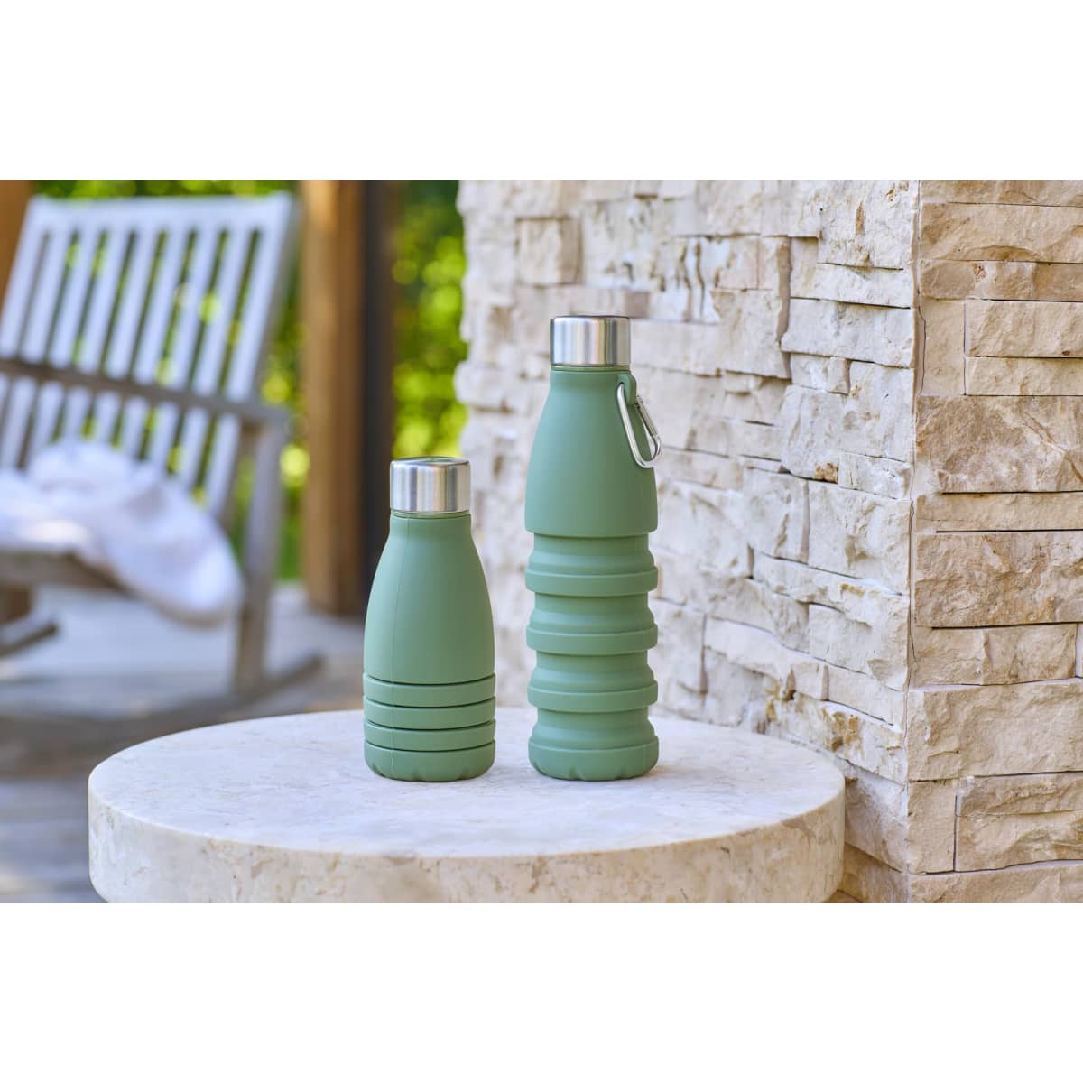 Silicone foldable drinking bottle 550 ml Erin