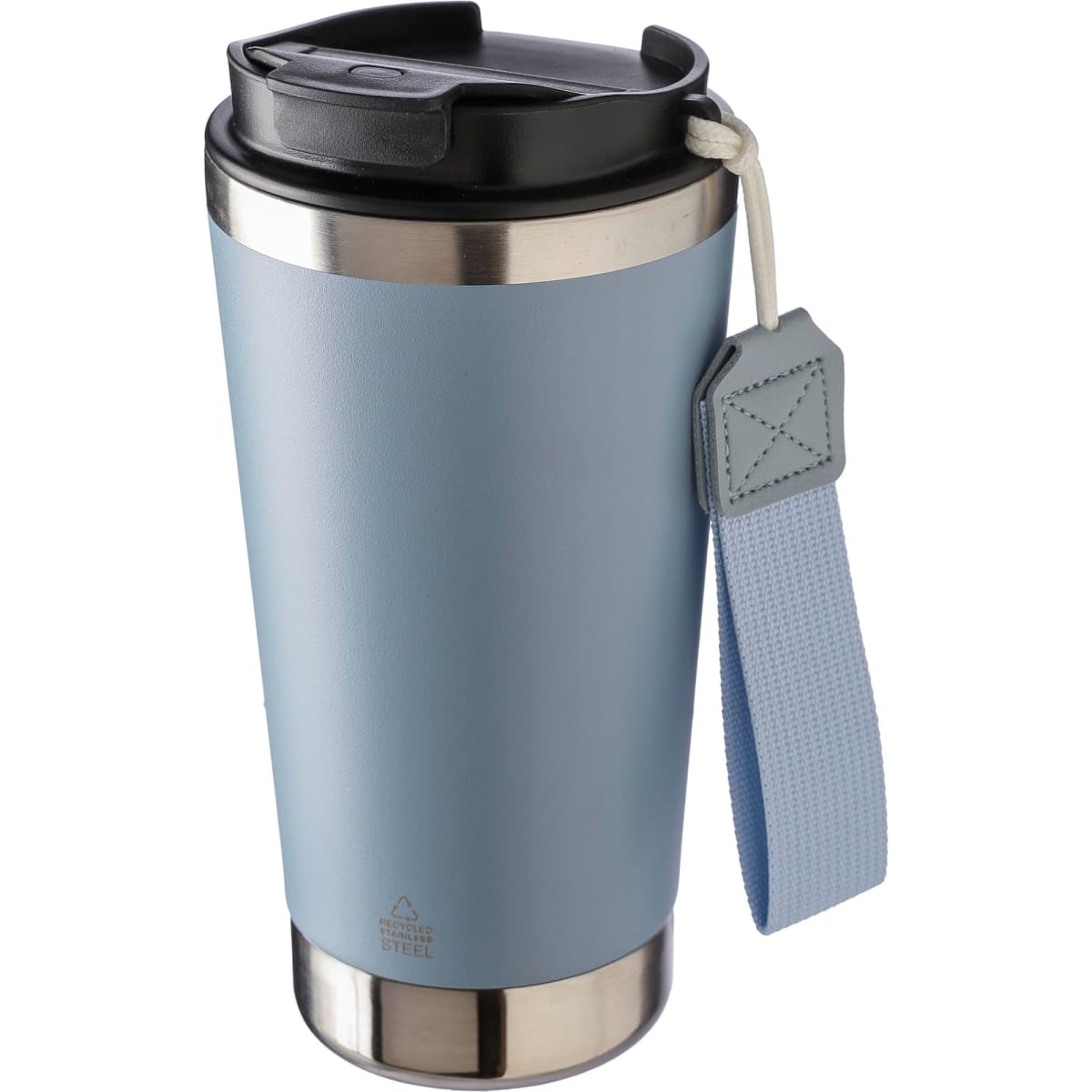 Recycled stainless steel double-walled drinking mug 500 ml Kayla