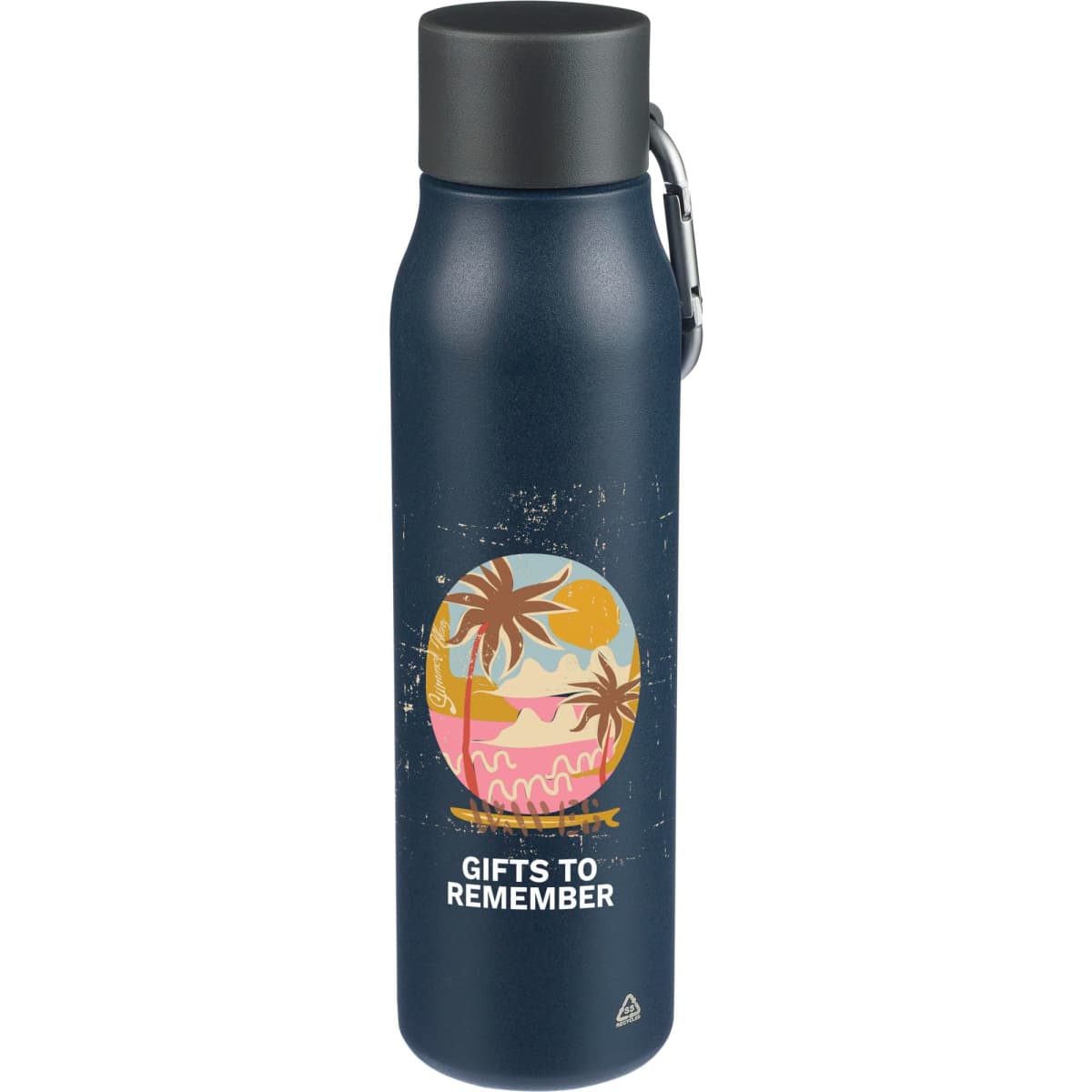 Recycled stainless steel drinking bottle (600 ml) Cassian