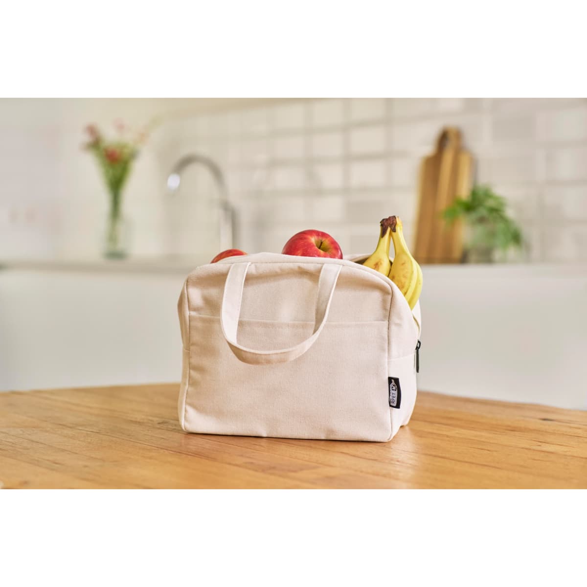Recycled polycotton (330 gsm) cooler bag Elowen