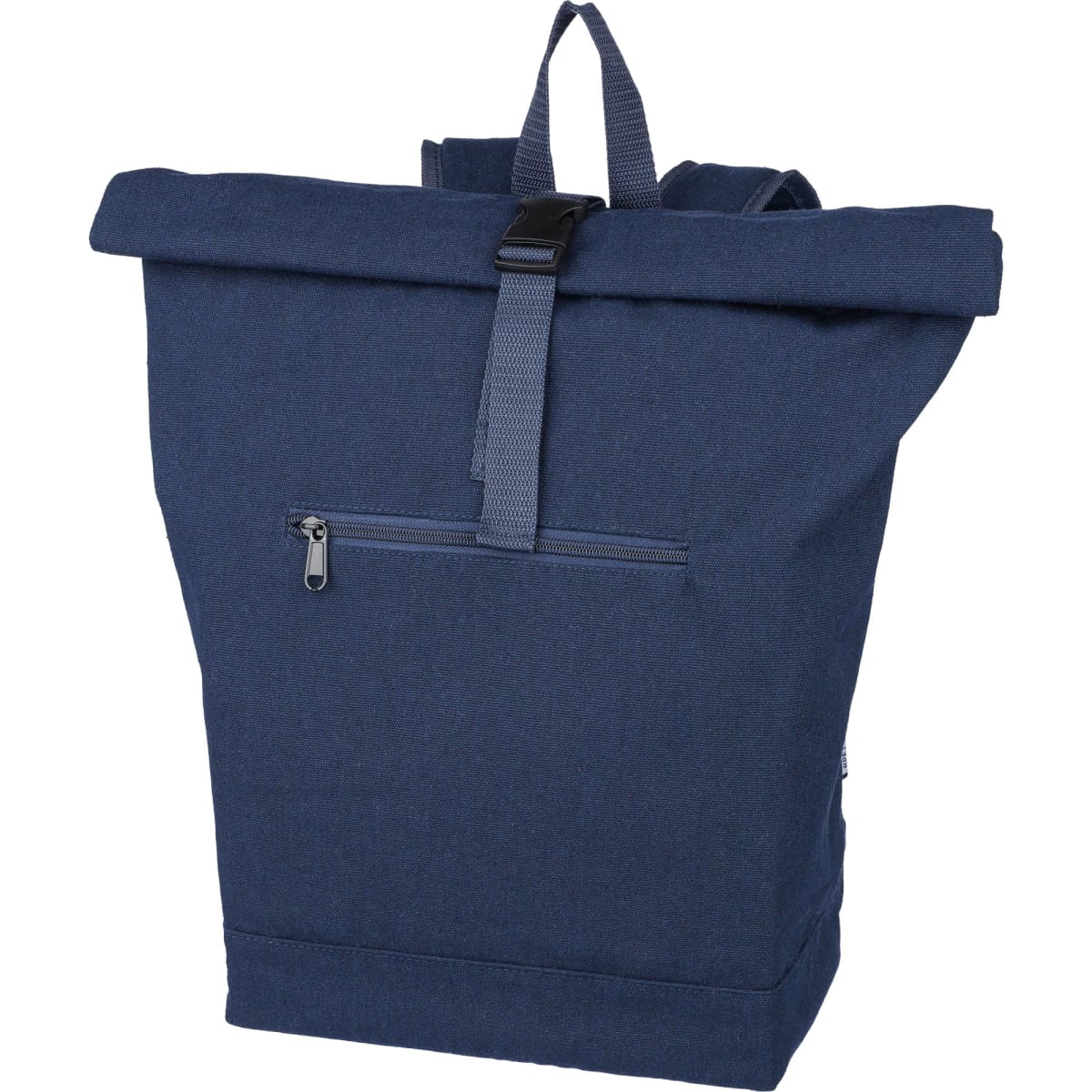 Recycled polycotton (330 gsm) rolltop backpack Thaddeus