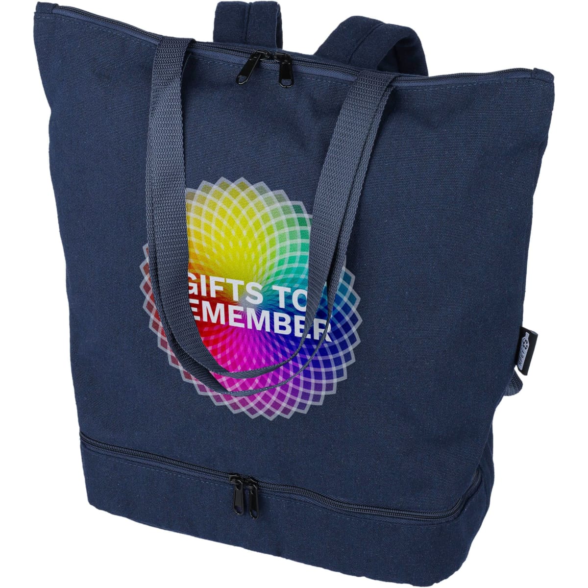 Recycled polycotton (330 gsm) tote backpack Osric