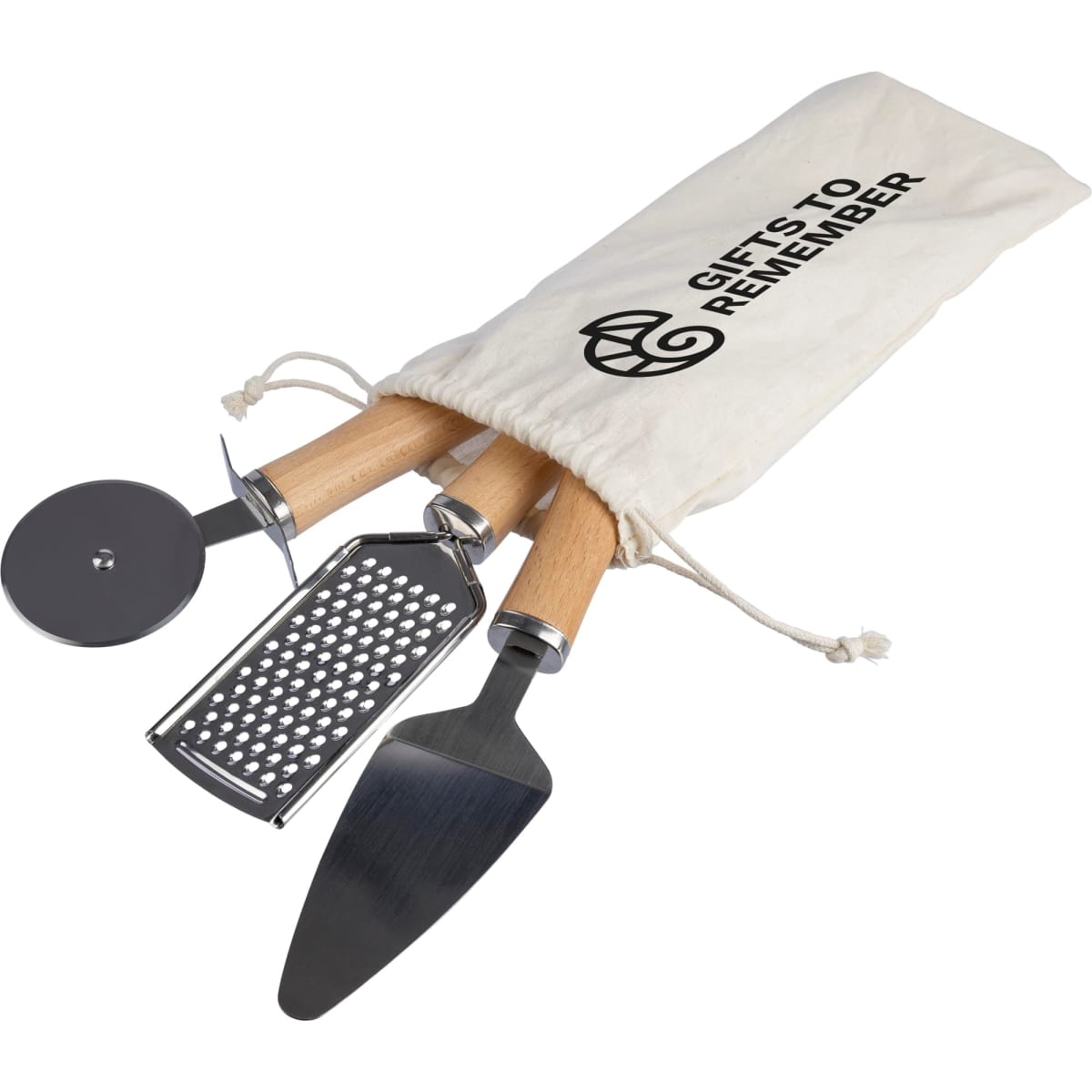 Metal and wooden kitchen tool set Sylvan