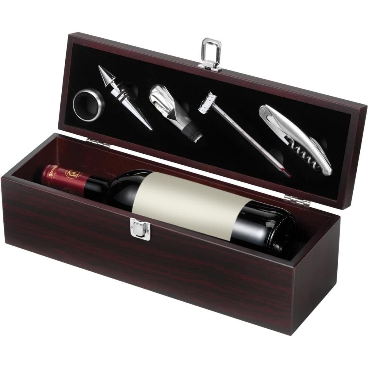 Wooden wine gift set