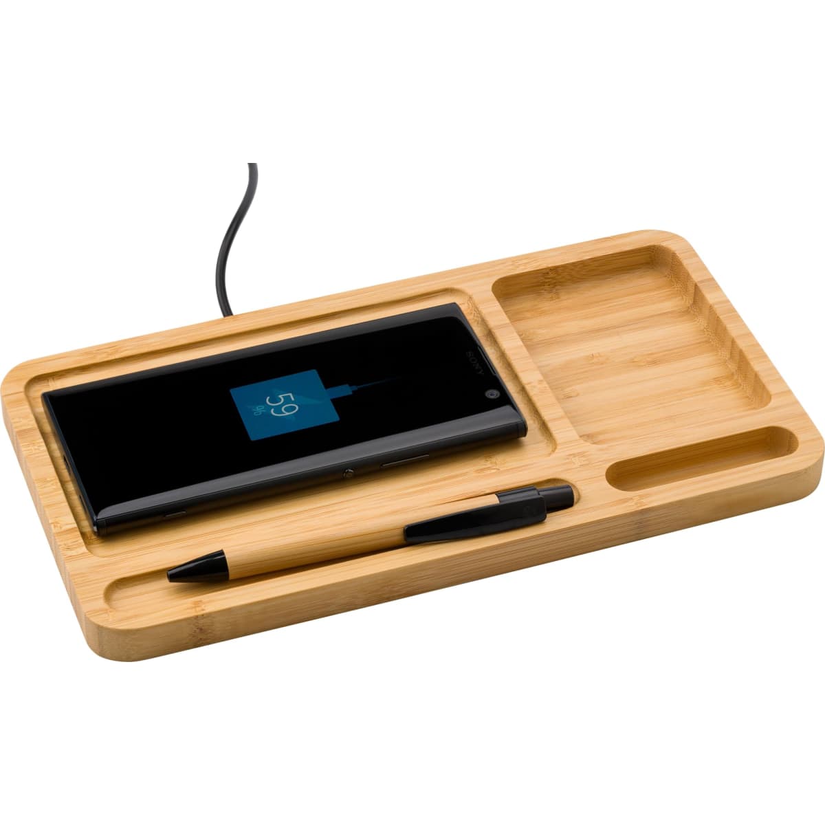 Bamboo desk organizer