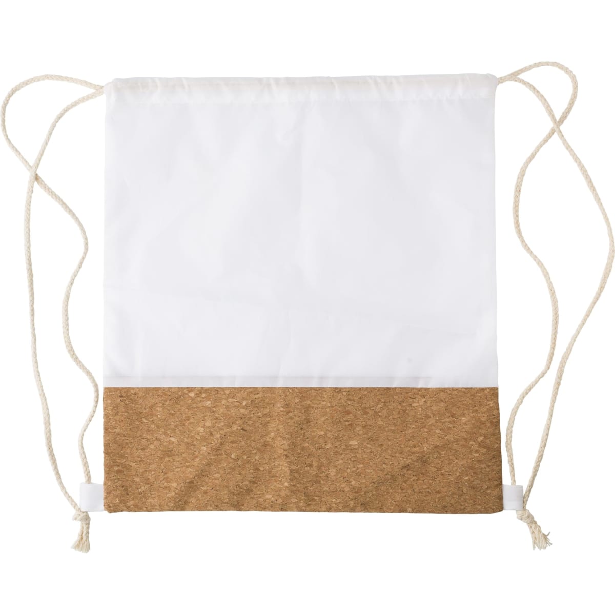 RPET and cork drawstring backpack