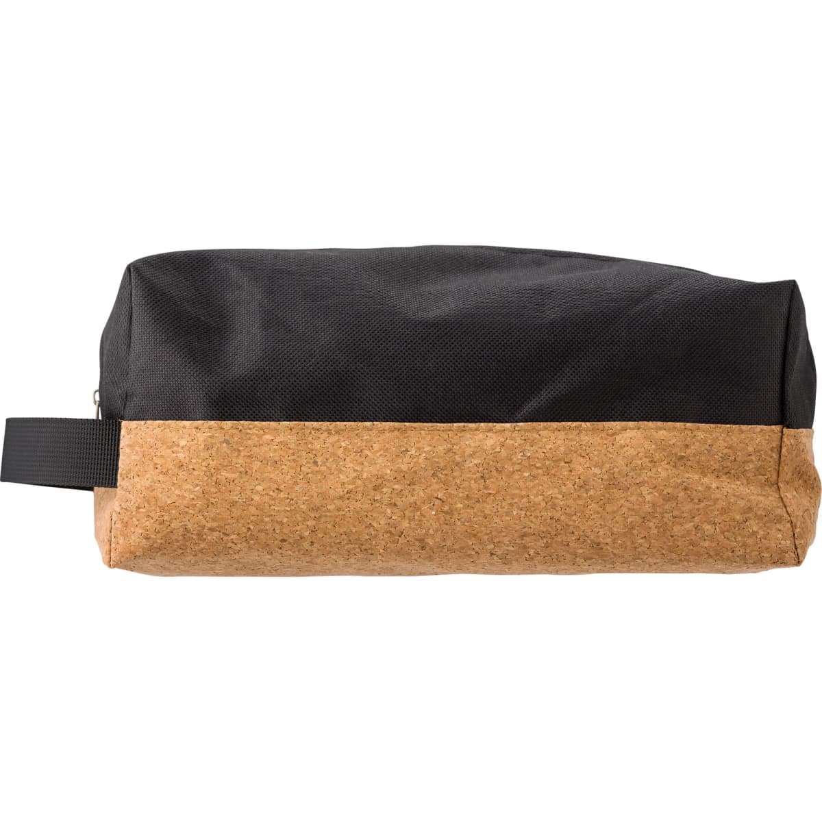 Polyester and cork toilet bag