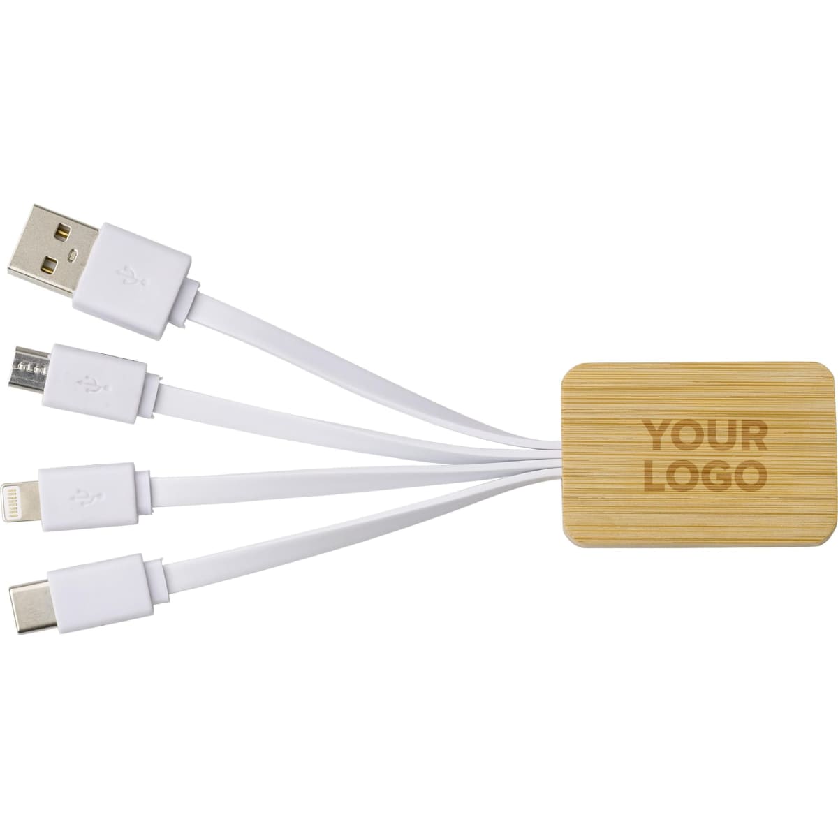 Bamboo charging cable