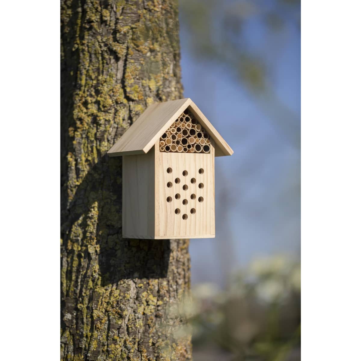 Wooden bee house