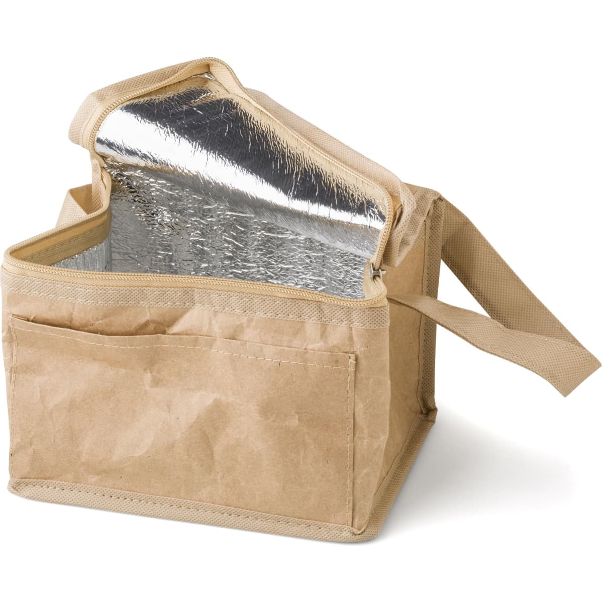 Paper woven cooler bag