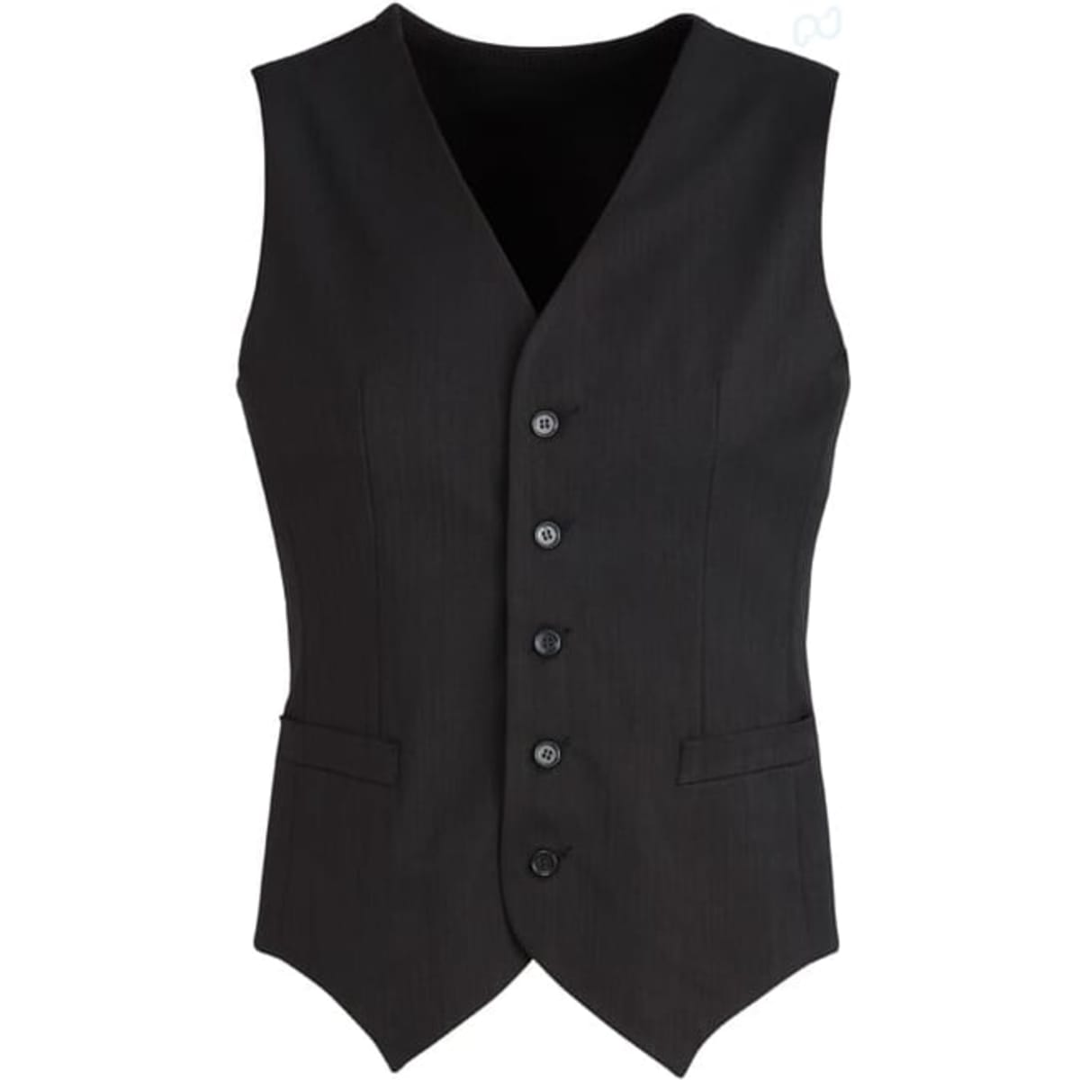 Cool Stretch Mens Peaked Vest with Knitted Back