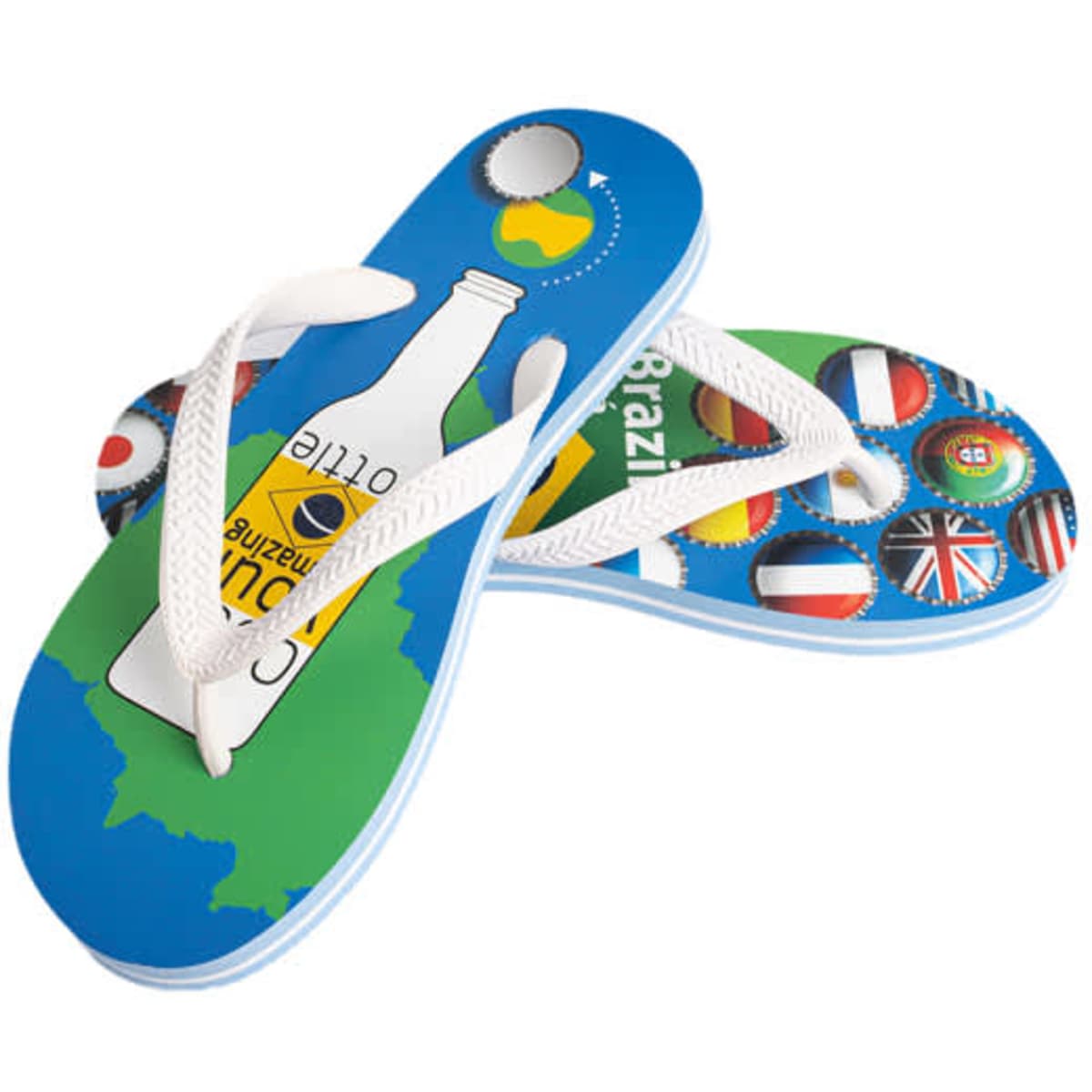 Men Flip Flops With Bottle Opener