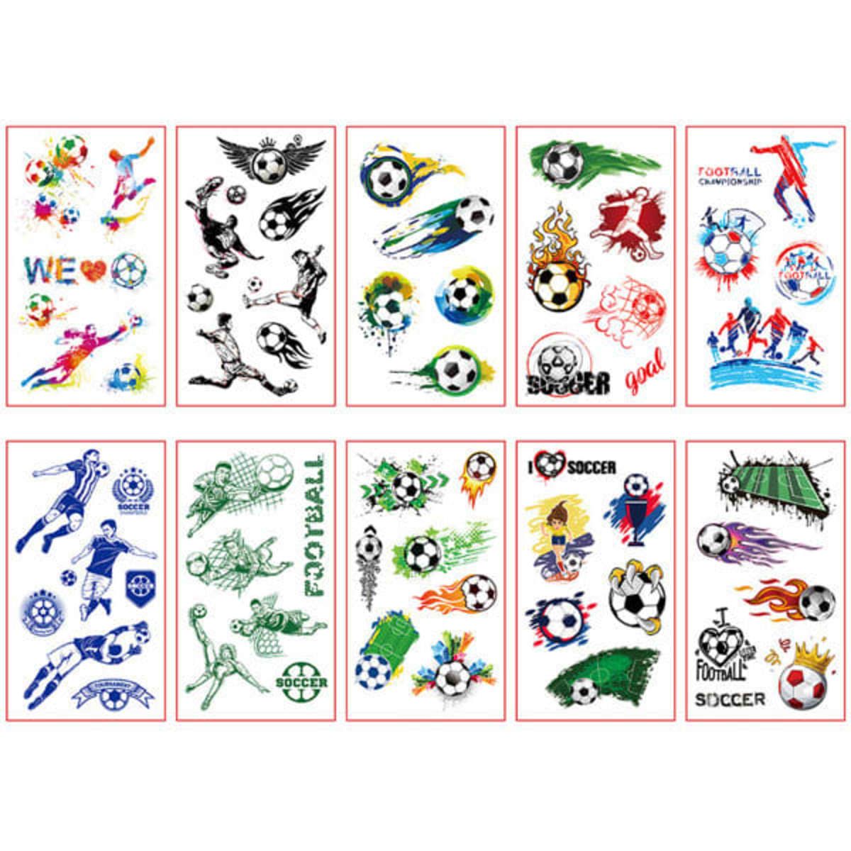Soccer Tattoo Sticker For Kids