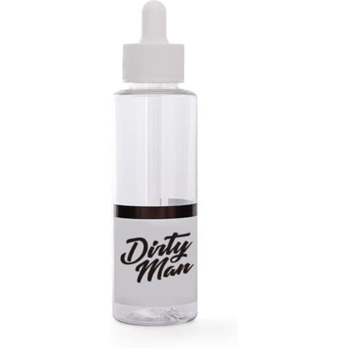 A clear 20ml plastic dropper bottle with a white lid and a logo on the body.