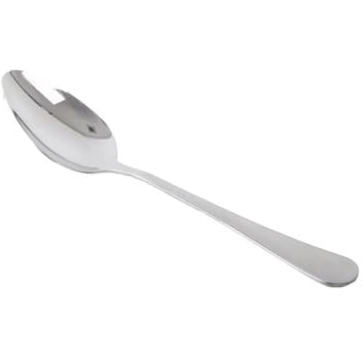 A stainless steel small tea spoon with a sleek, shiny finish, featuring a simple and elegant design.