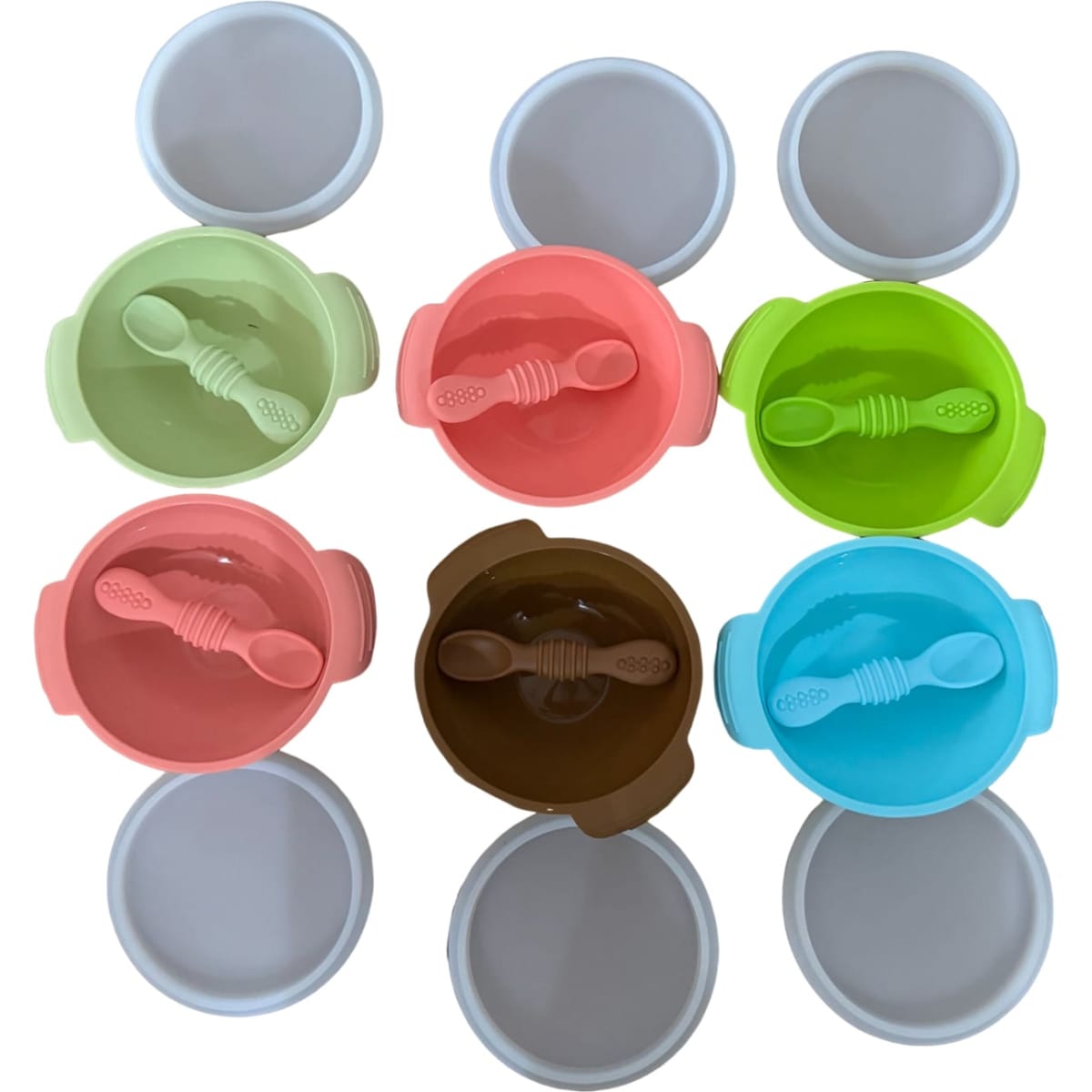 Baby Suction Bowl with Spoon & Lid