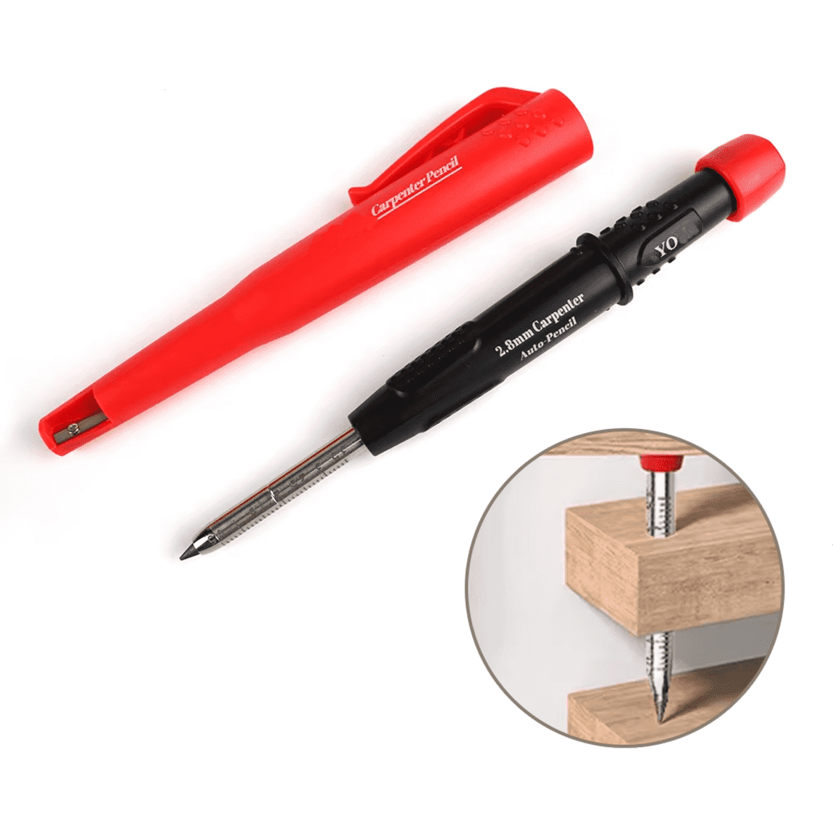 Carpenter Mechanical Pencil with Sharpener