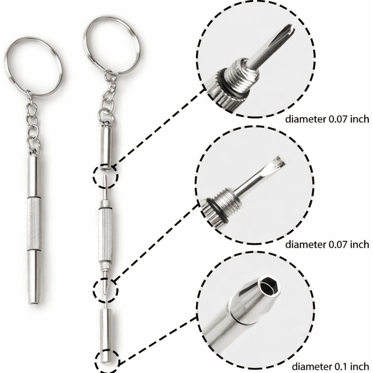 Mini Screwdriver Keychain Tool