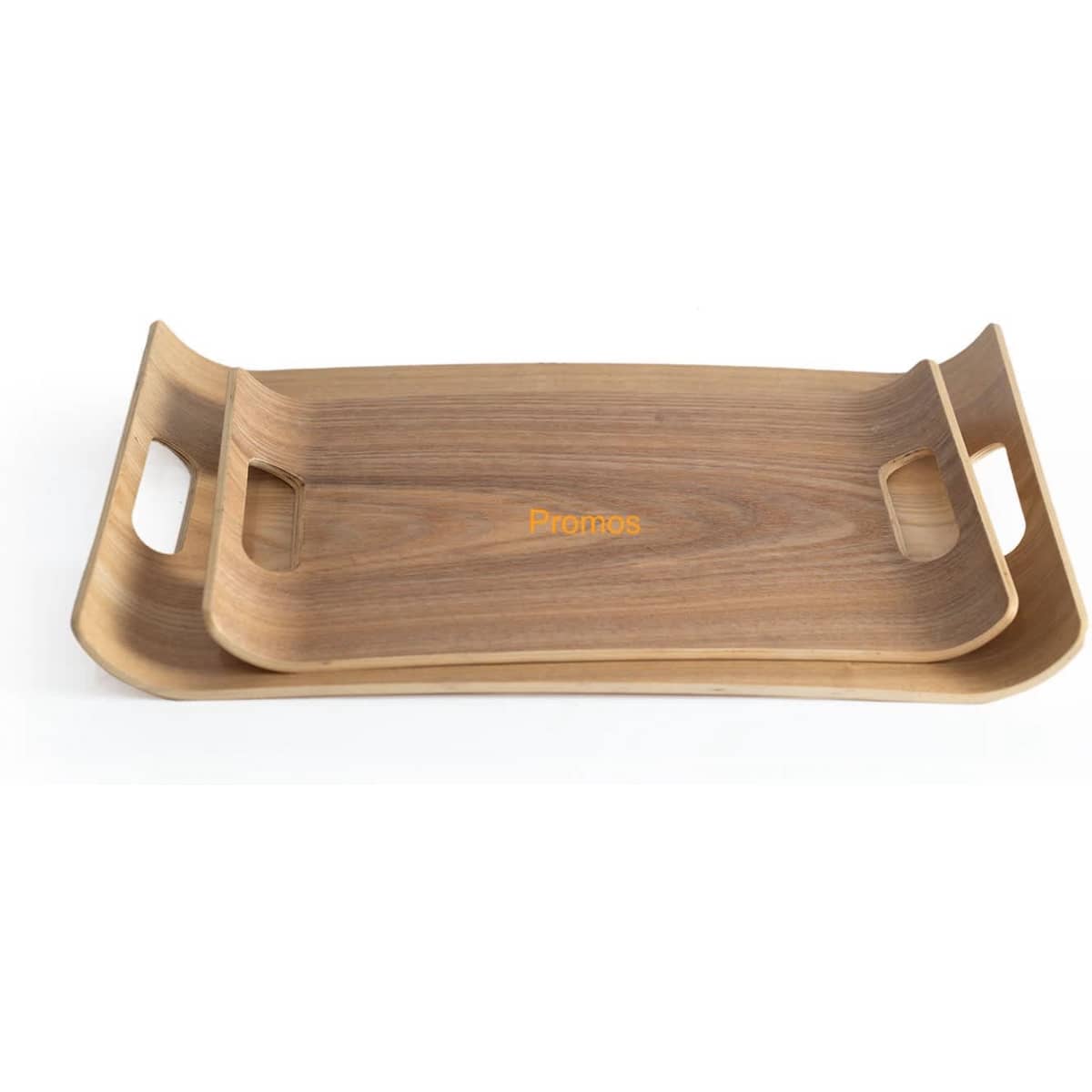 Rectangular Curved Wooden Serving Tray