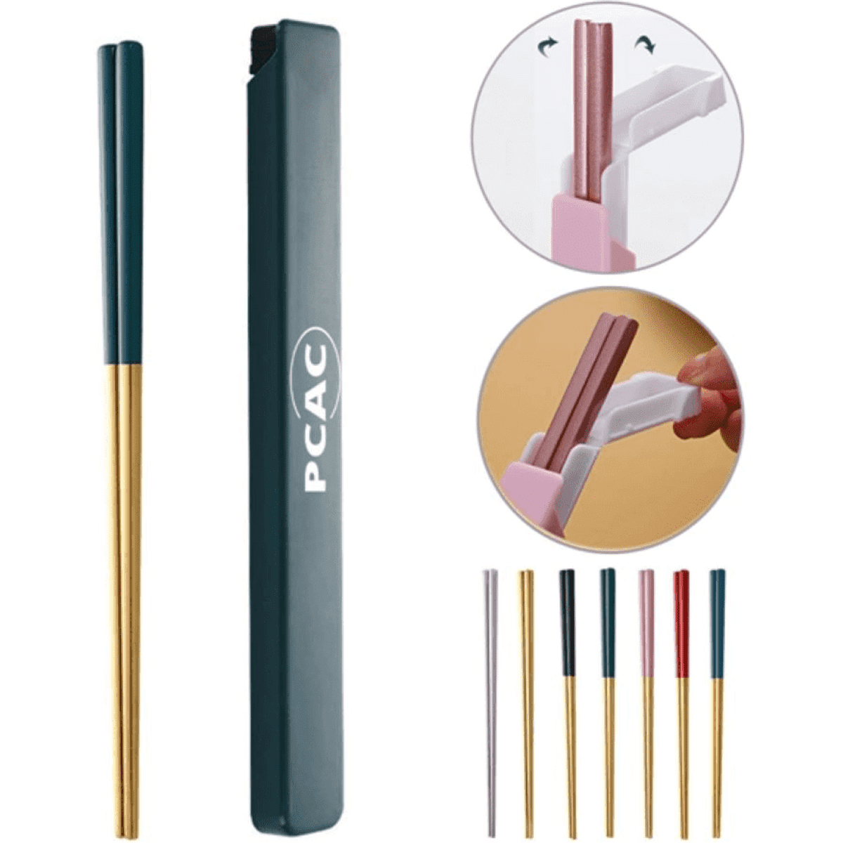 Stainless Steel Chopsticks With Case