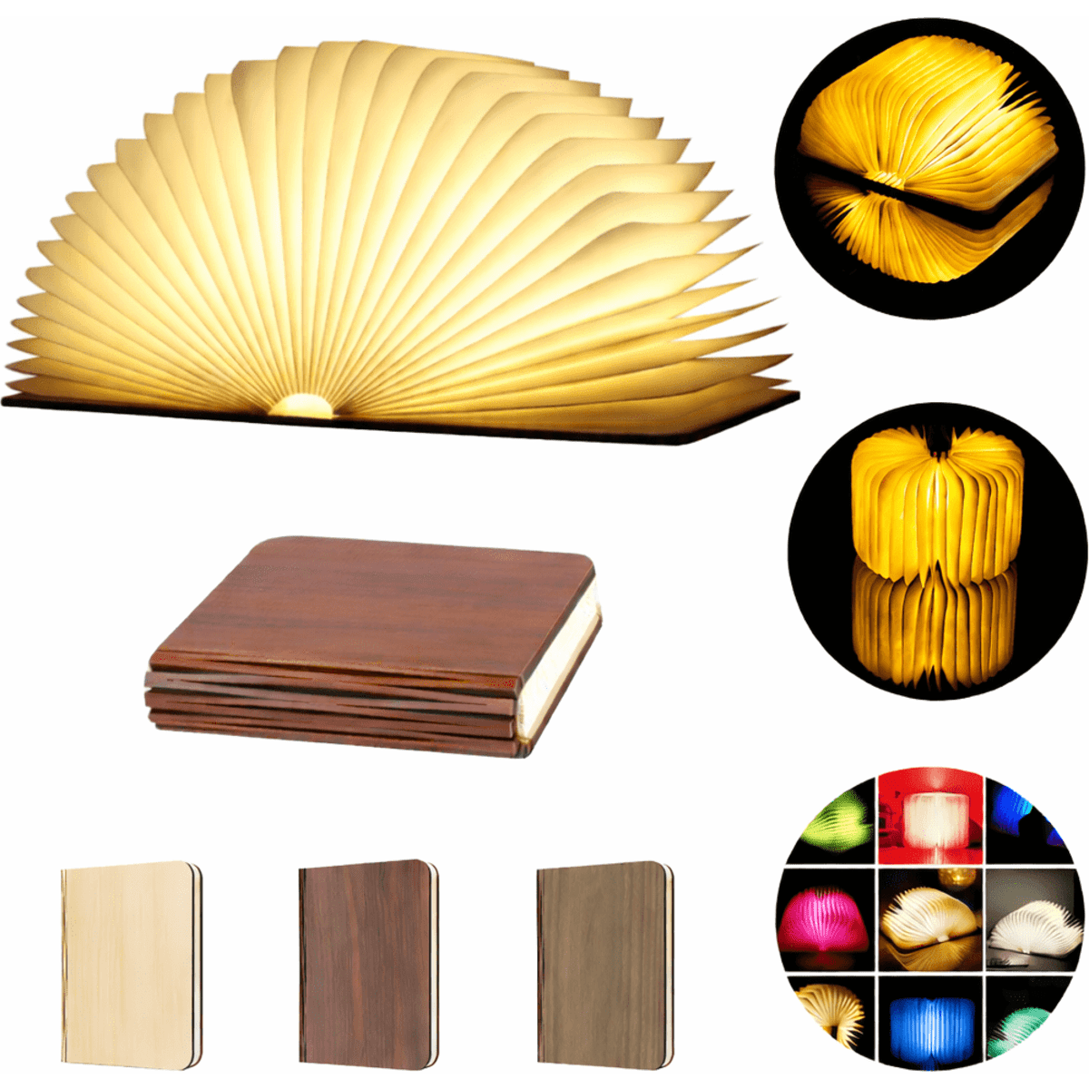 Foldable Rechargeable Book Lamp