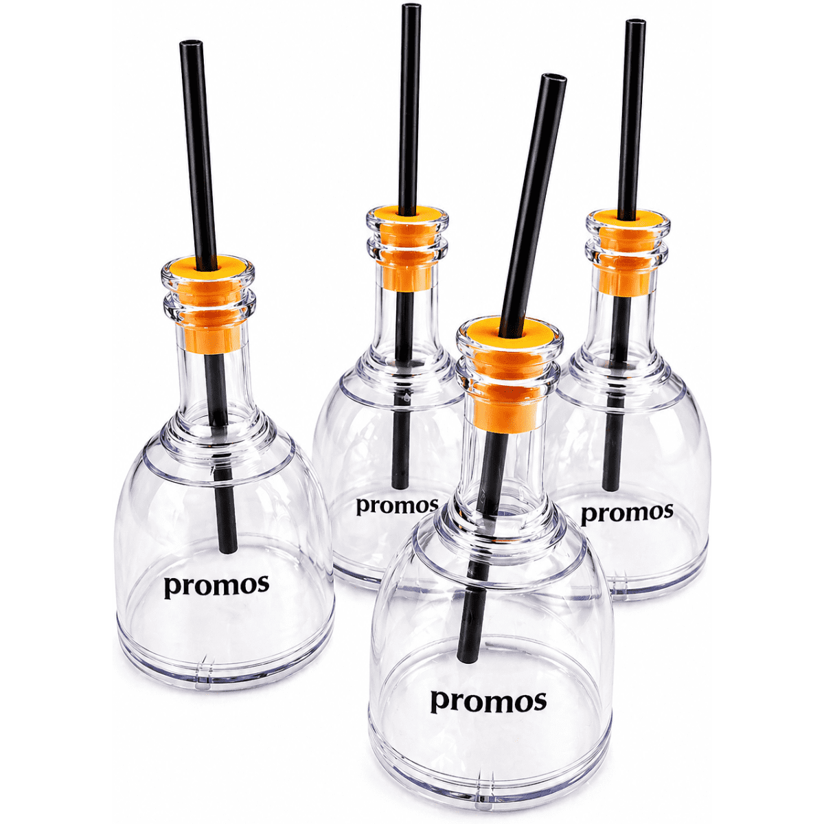 12 OZ Bottle Cup with Straw