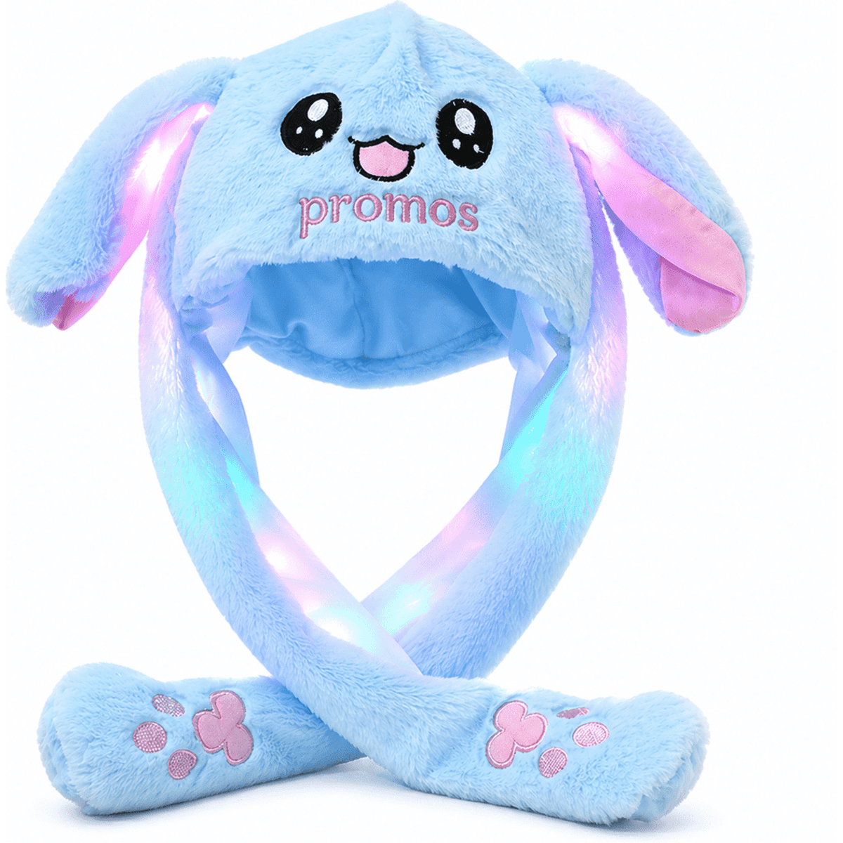 LED Light Up Plush Animal Ear Hat with Moving Ears