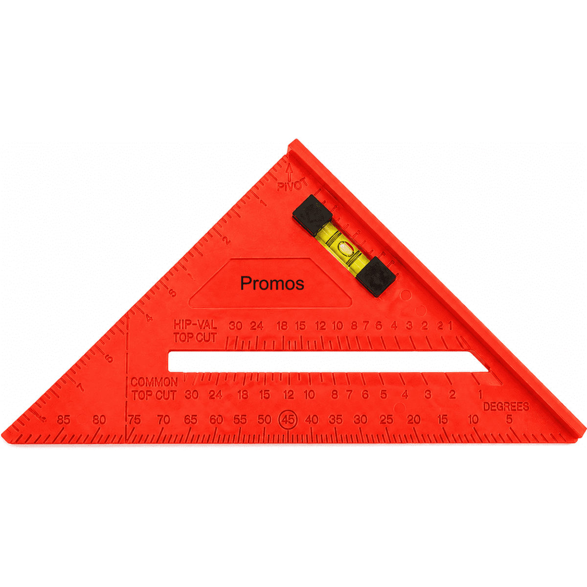 Multi-Function Speed Square with Built-in Level Bubble Triangle Measuring Ruler