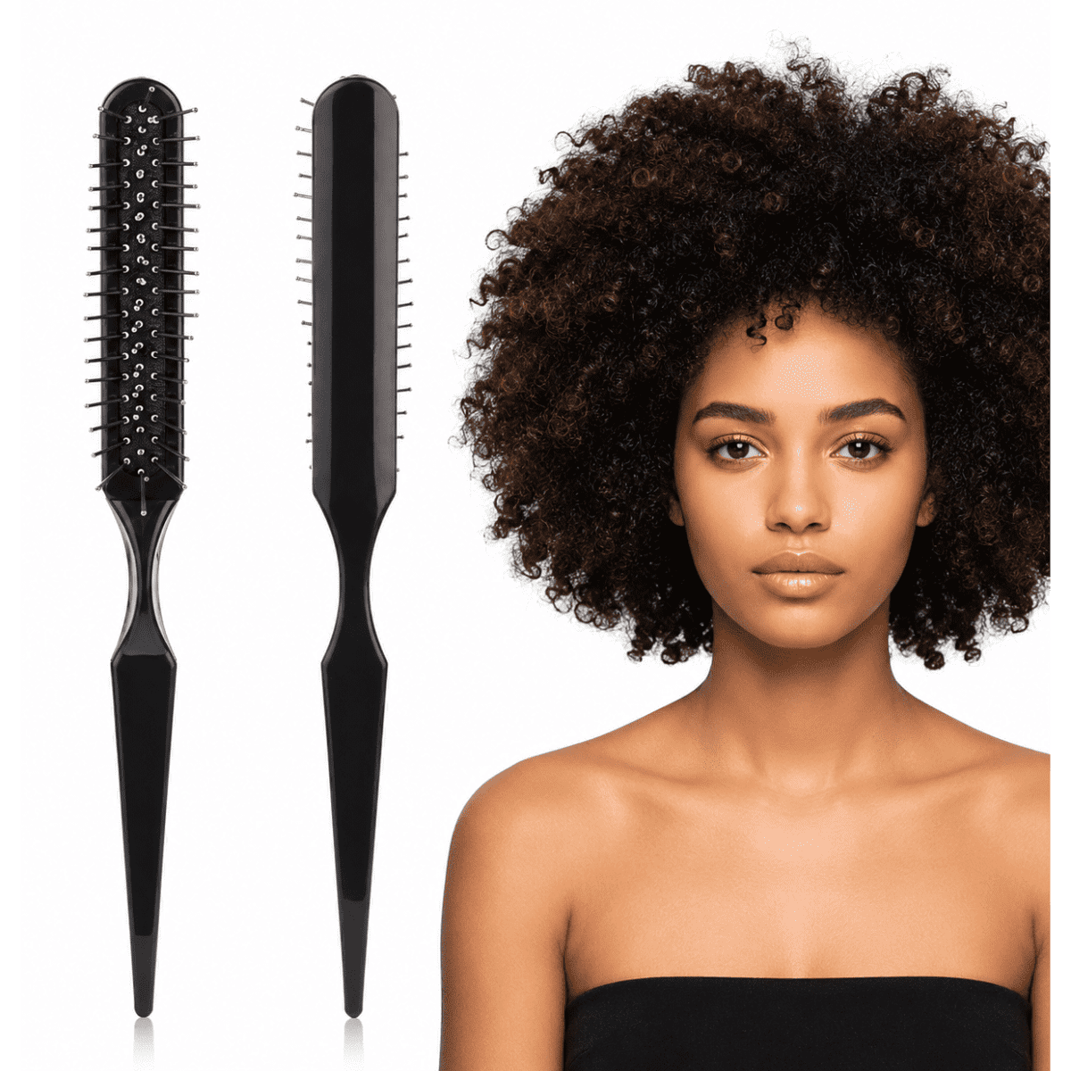 Rat Tail Wig Brush with Steel Pins