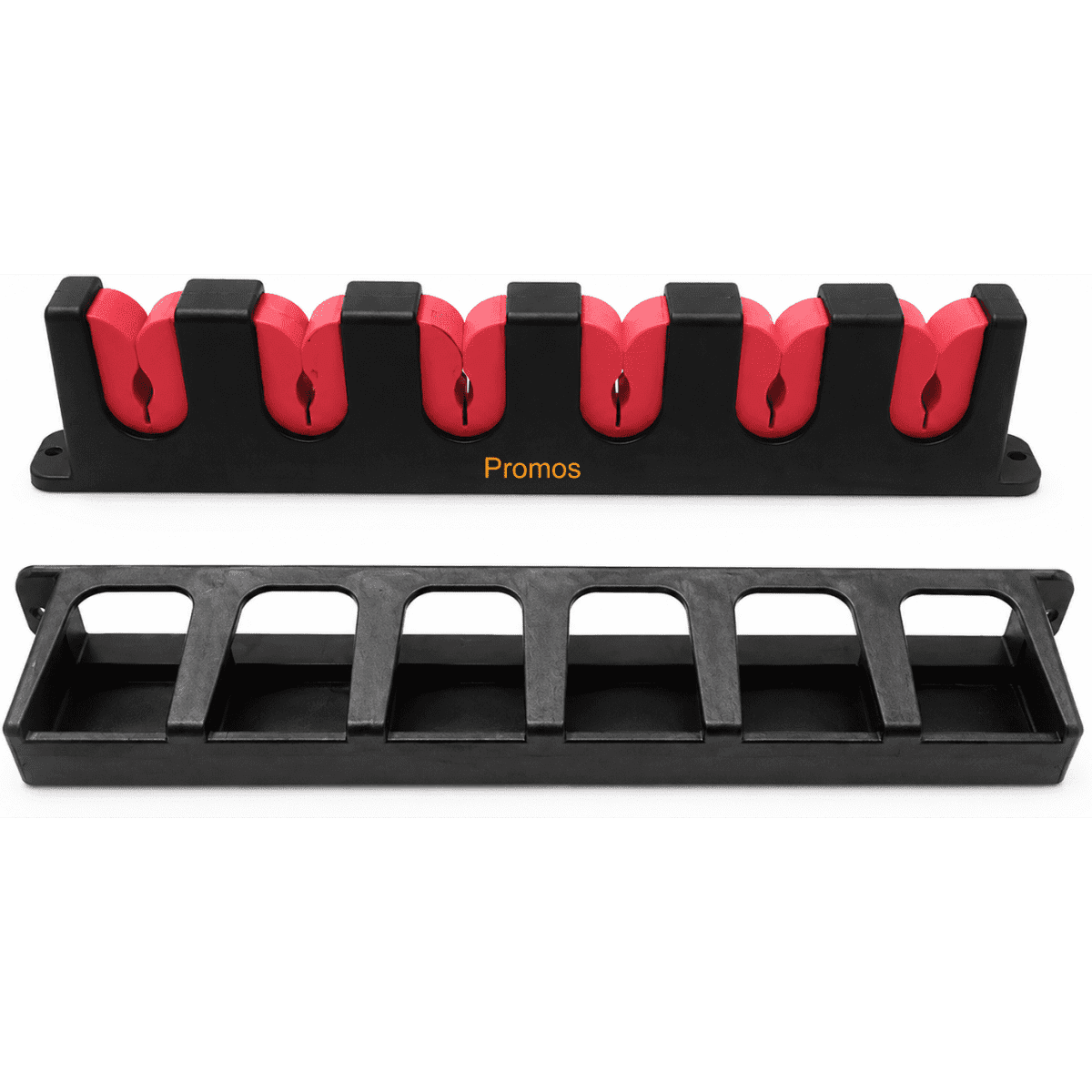 6-Rod Wall Mount Fishing Rod Rack Vertical & Horizontal Fishing Pole Storage Holder