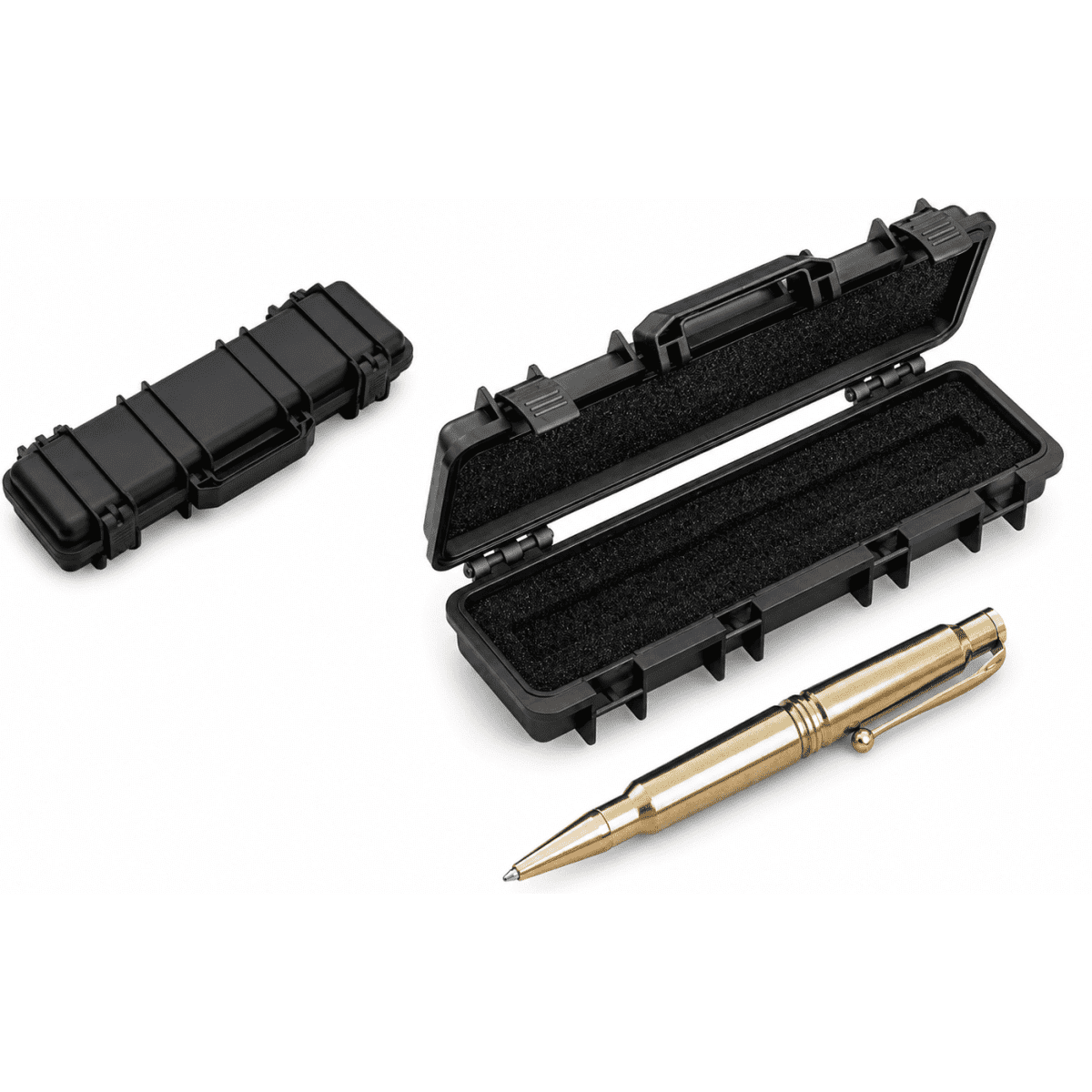 Tactical Bullet Pen with Storage Case