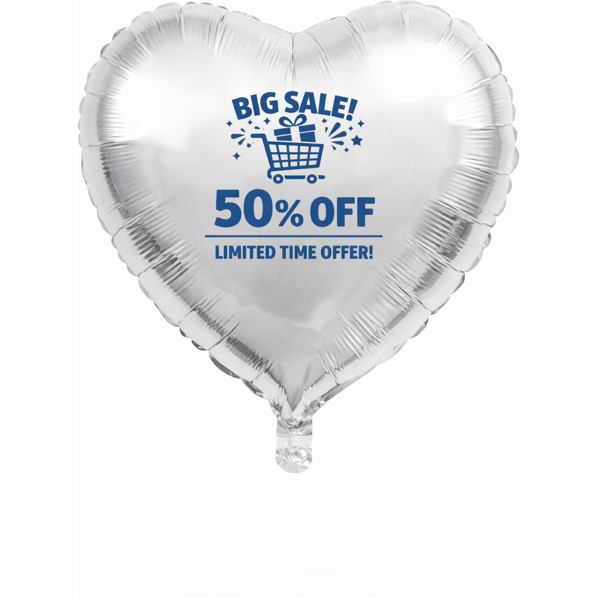 Heart Shaped Mylar Foil Balloons