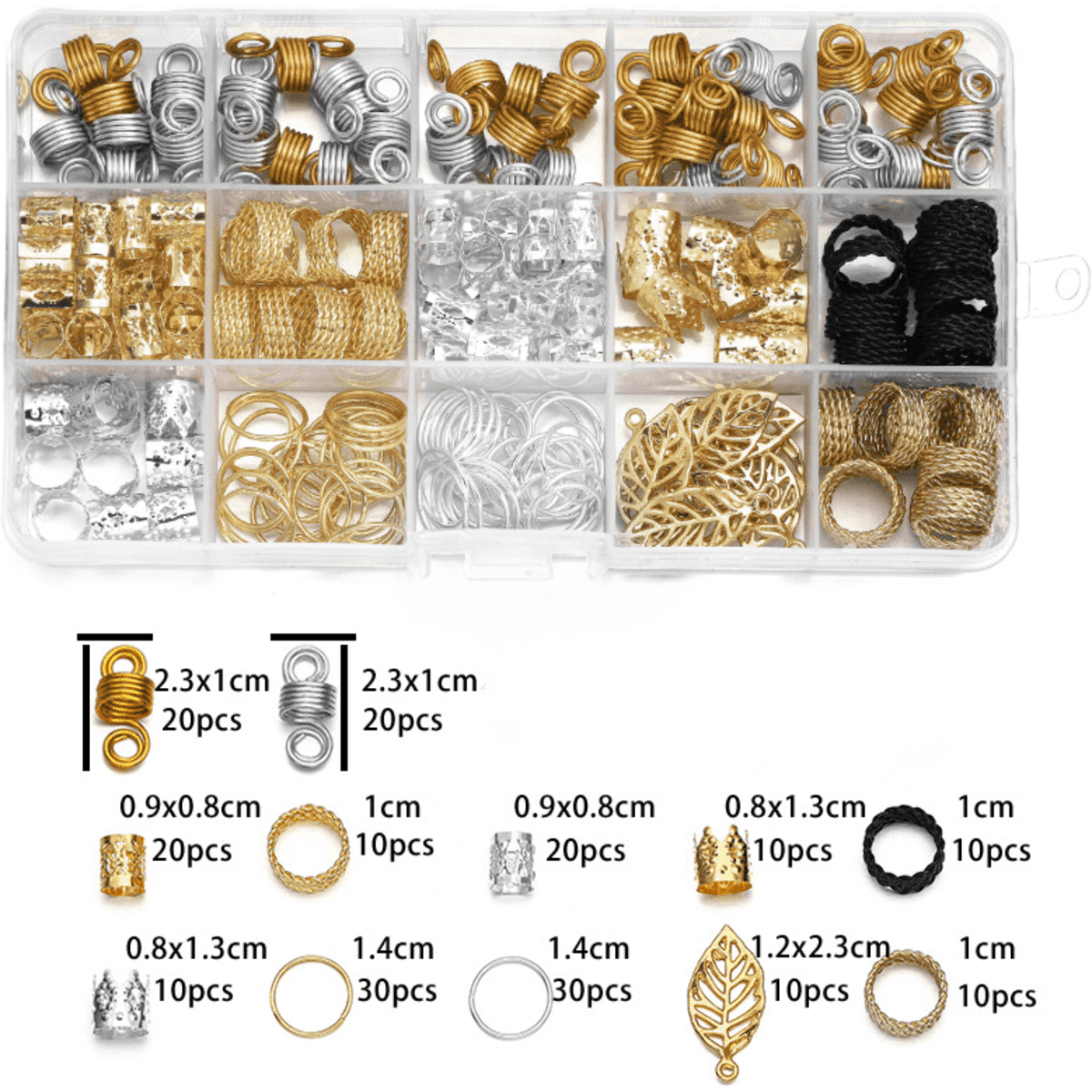 Hair Braid Ring Set