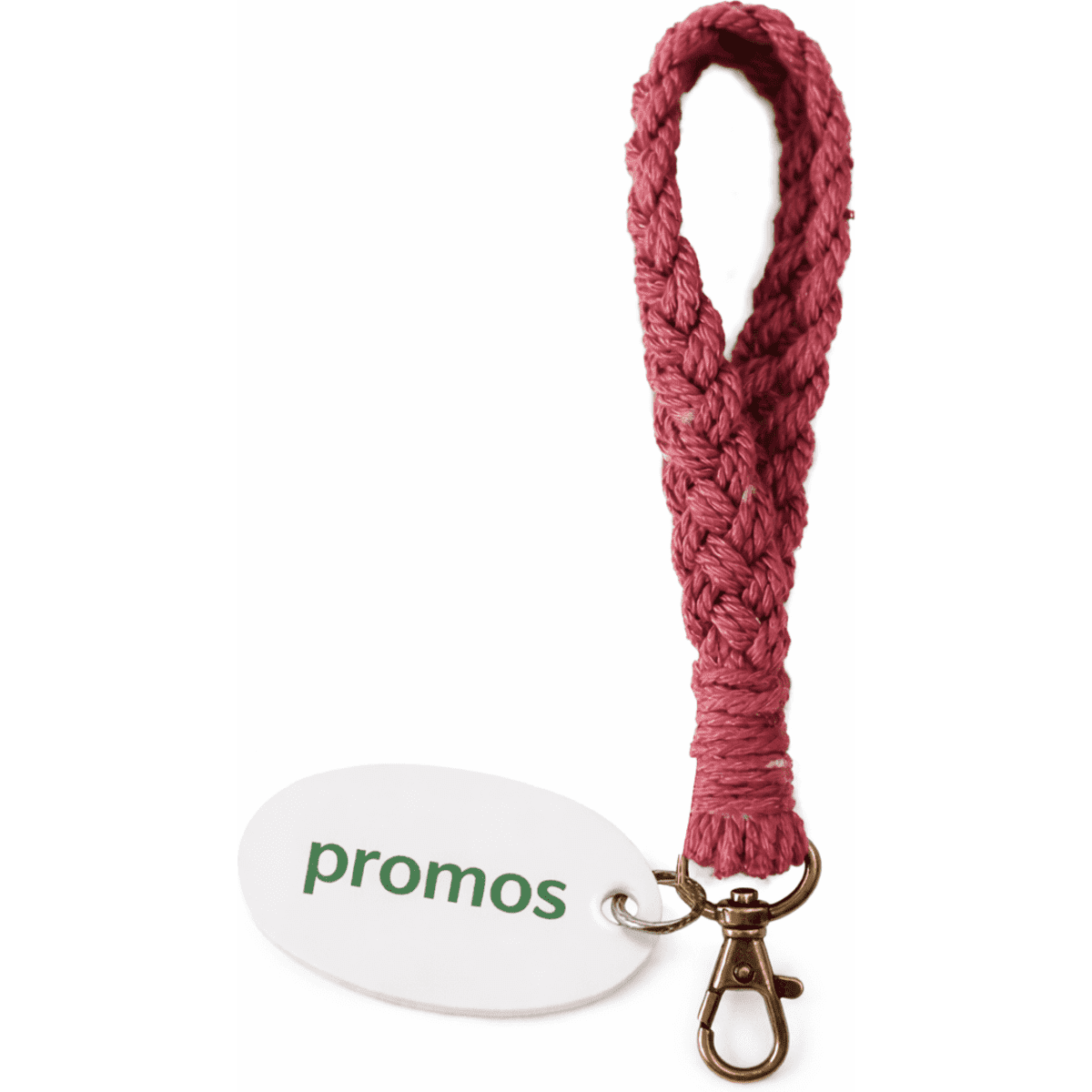 Braided Cotton Rope Wristlet Keychain