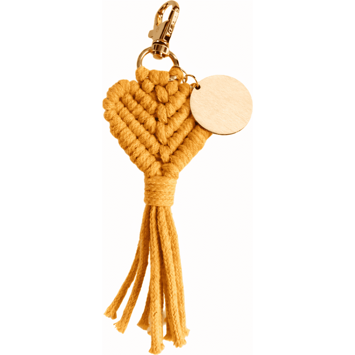 Heart Shaped Macrame Keychain