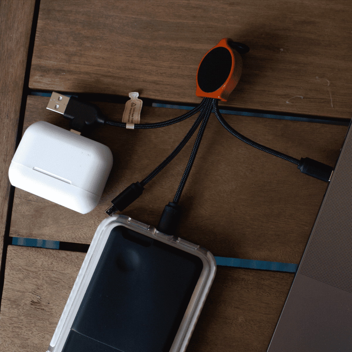 Bamboo Charging w/ RPET Cables