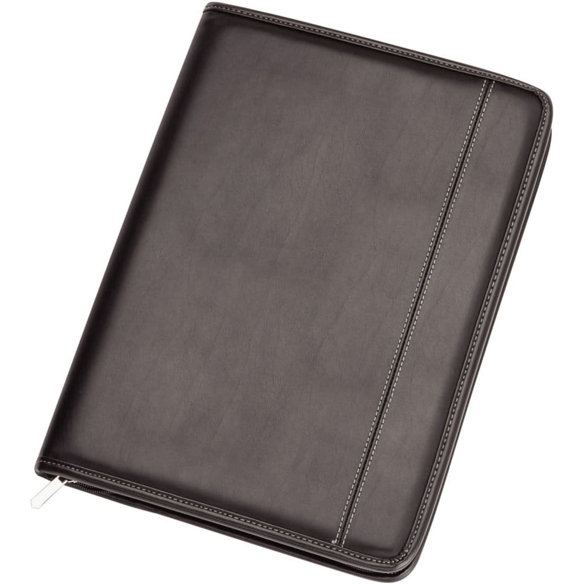 Two Tone A4 Imitation Leather Zip Compendium