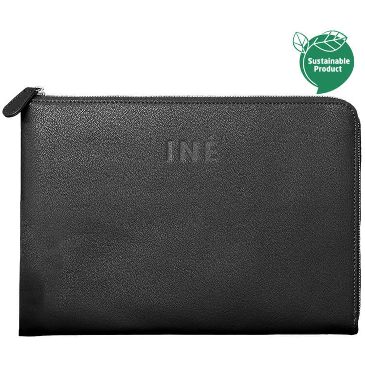 A black laptop case with a textured finish and a logo, designed for 14/15 inch laptops.