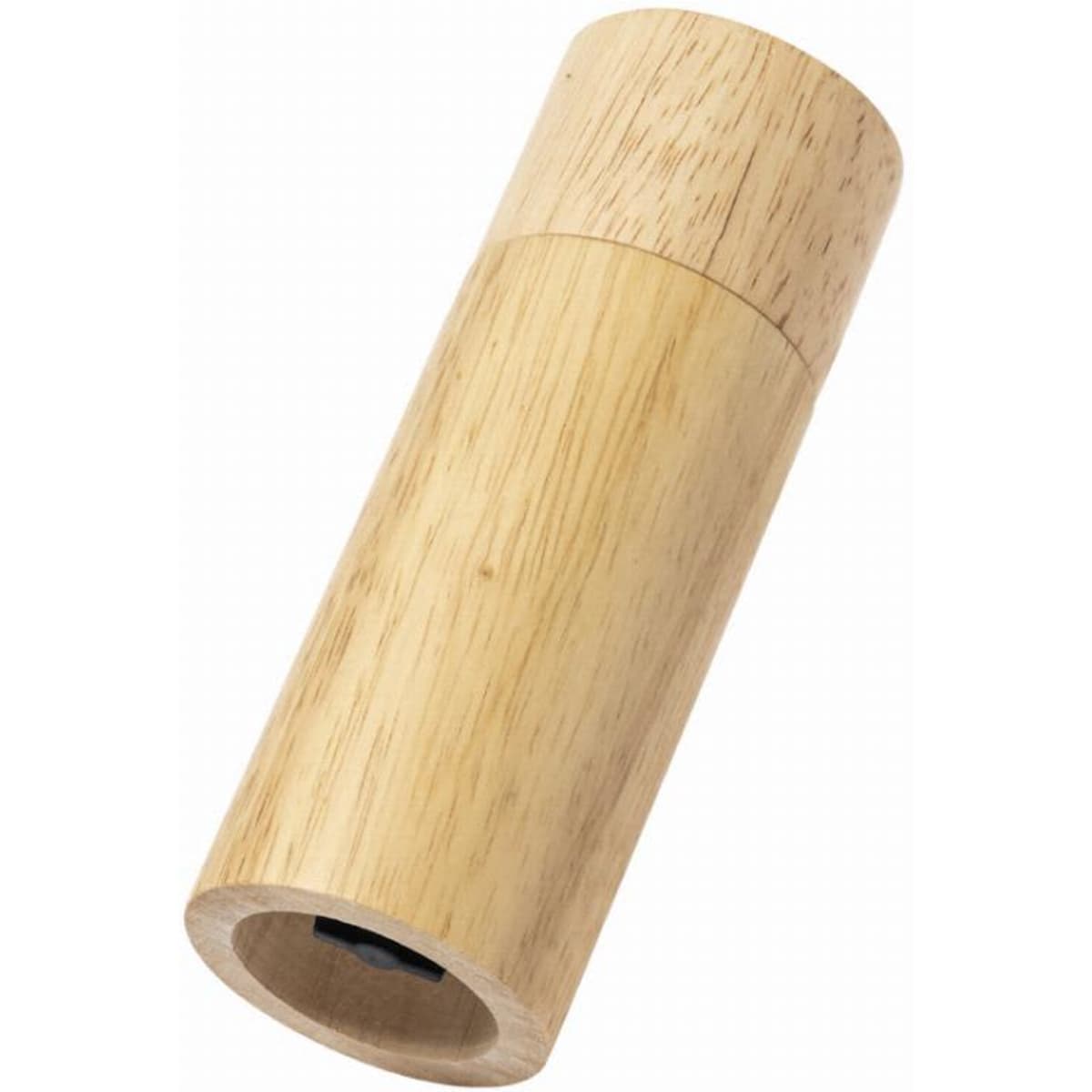 A drink bottle made of natural bamboo with a sleek, cylindrical design and a matching cap.