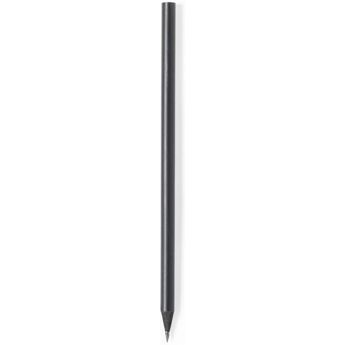 A pencil in a sleek, black design with a pointed tip. The product features a minimalist style.