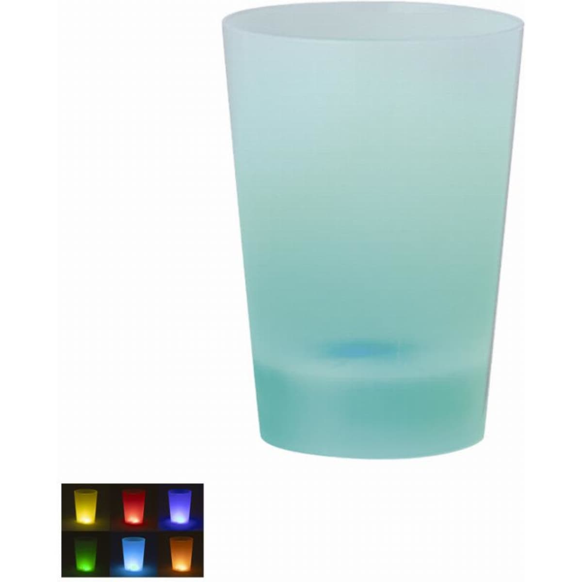 A drink bottle in a frosted light blue finish, featuring a simple design and a logo.