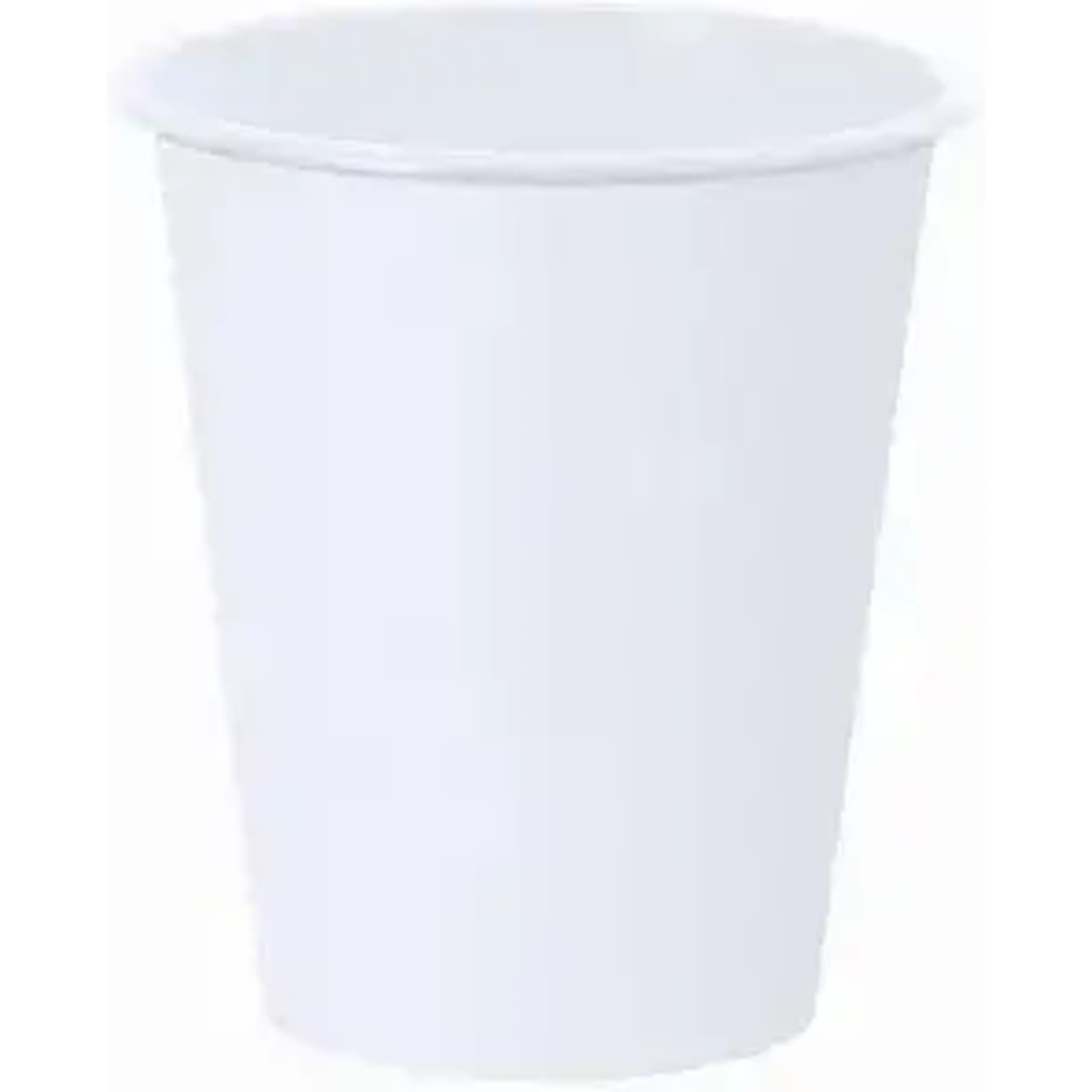 A drink bottle in white with a simple design, featuring a rounded top and no visible branding.