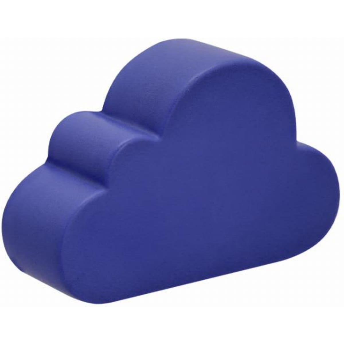 A cloud-shaped toy in vibrant purple, featuring smooth contours and a playful design.