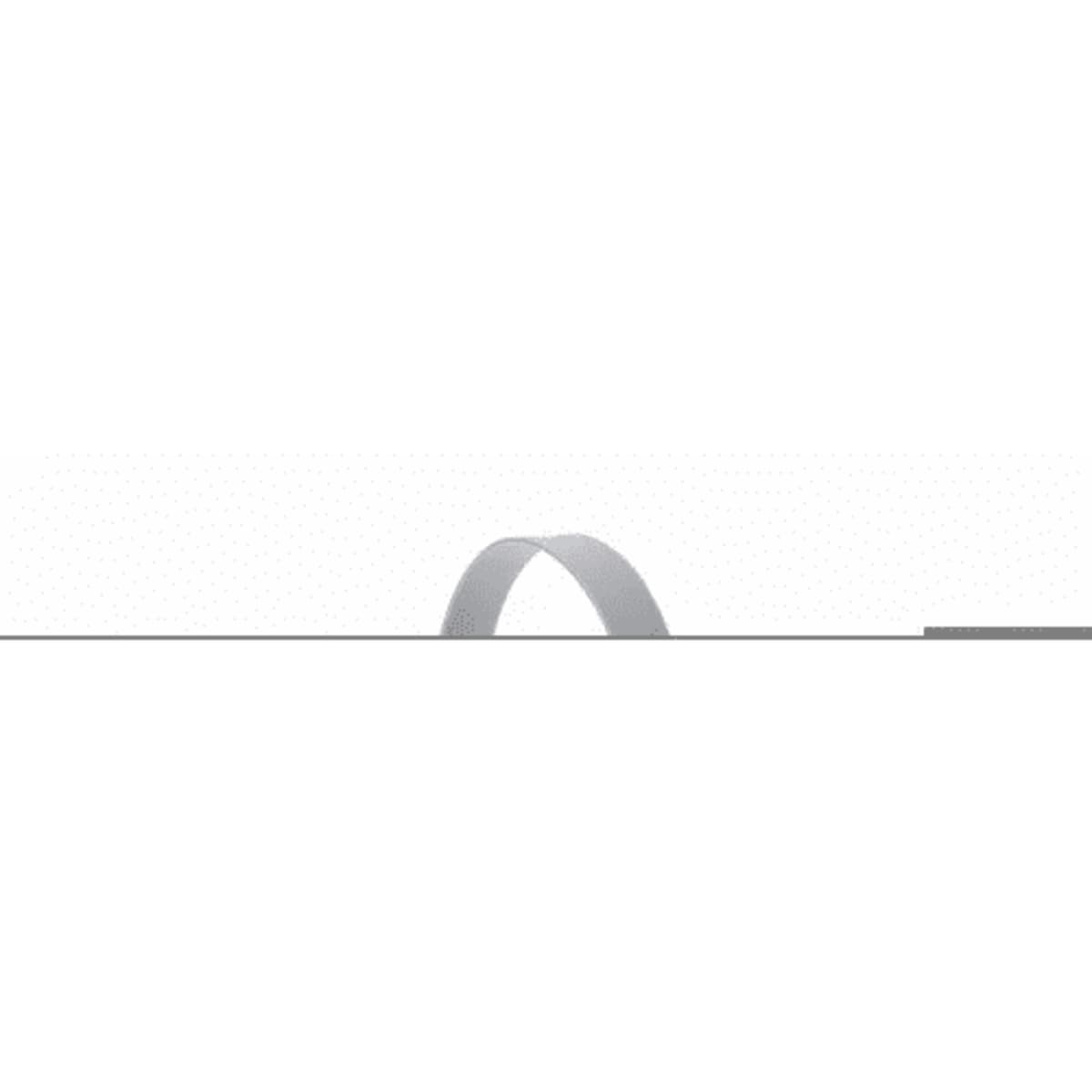 A drink bottle in white with a sleek design and a simple handle, featuring a logo on the side.